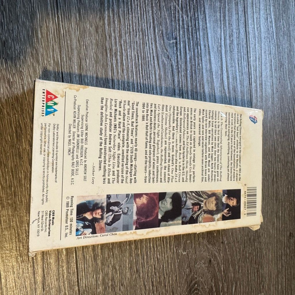 The Unbranded Brand The Rolling Stones 25 X 5 The Continuing Adventures VHS Tape Size ONE SIZE - 4 Thumbnail