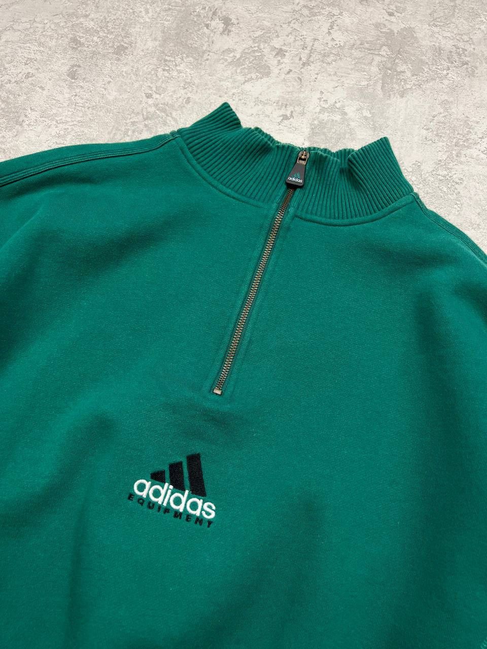 Adidas X2 Vintage Adidas Equipment 1/4 Zip Sweatshirt Center Logo Size US L / EU 52-54 / 3 - 16 Thumbnail