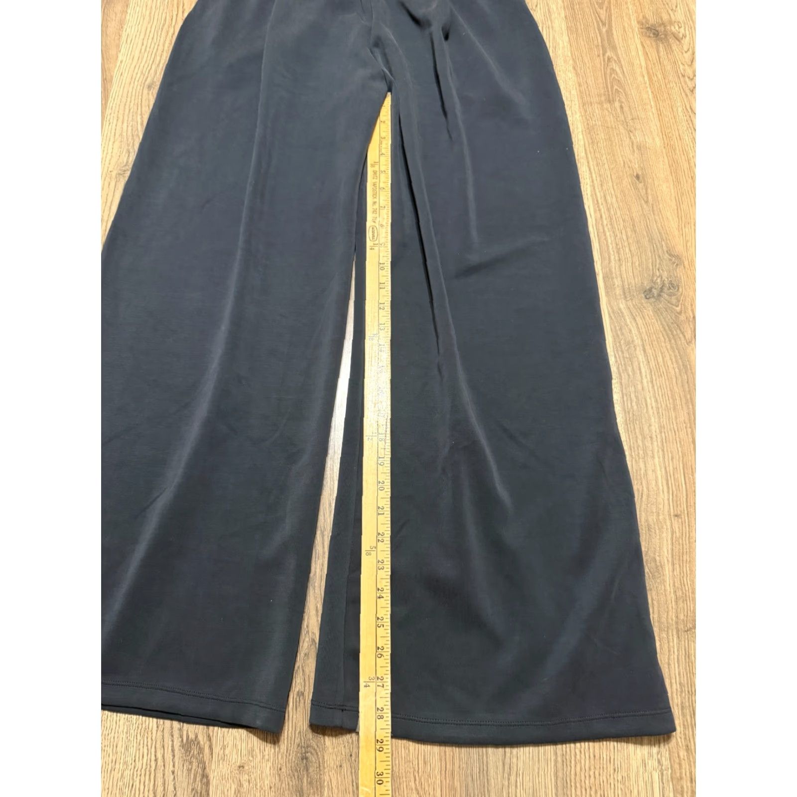Vintage Ododos Pants Women's XL Black Pull On Wide Leg Casual Outdoor Size 40" / US 18 - 7 Thumbnail