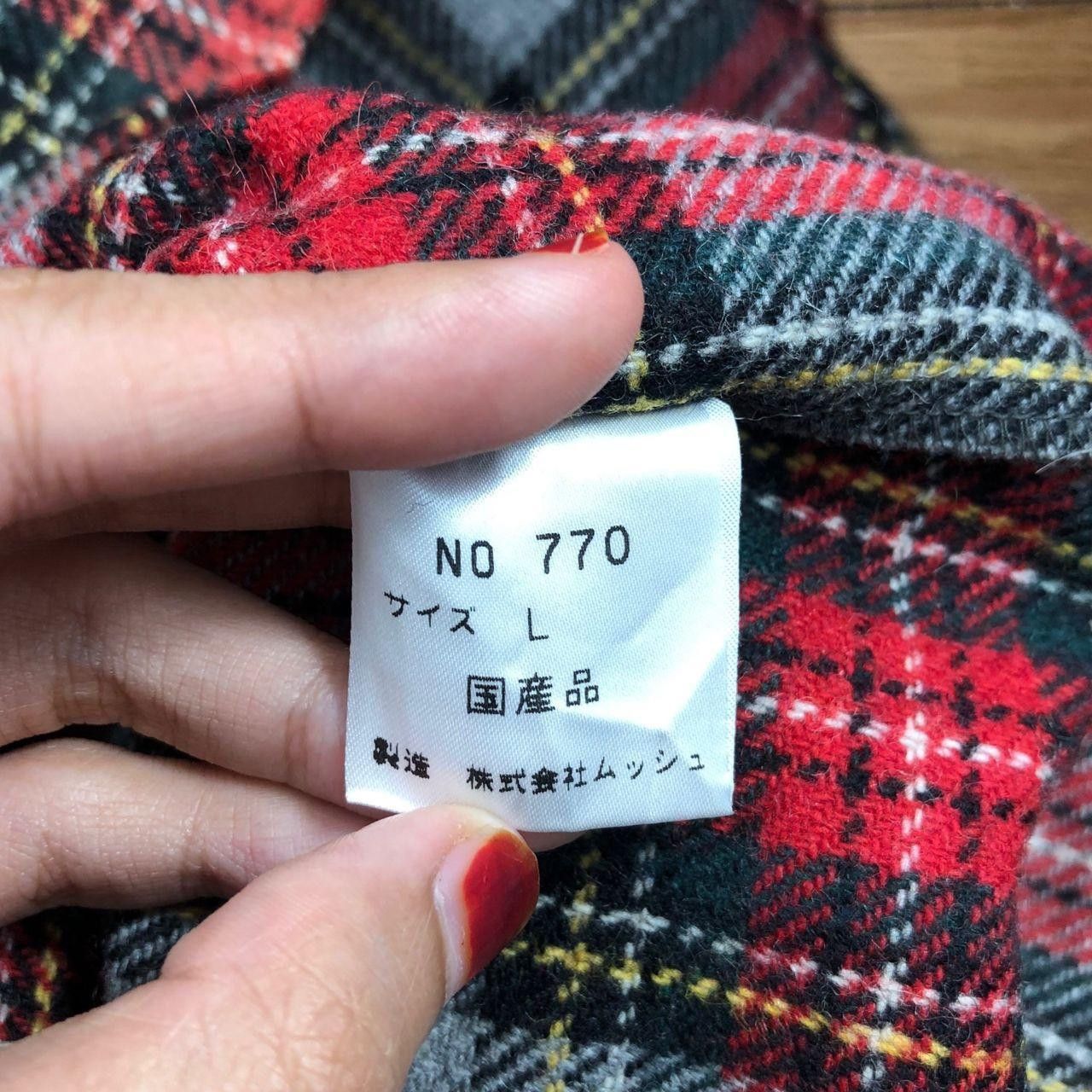 Other MUSSHU JAPAN Pocket Tartan Casual Tee Shirt Western Plaids Size US L / EU 52-54 / 3 - 7 Thumbnail