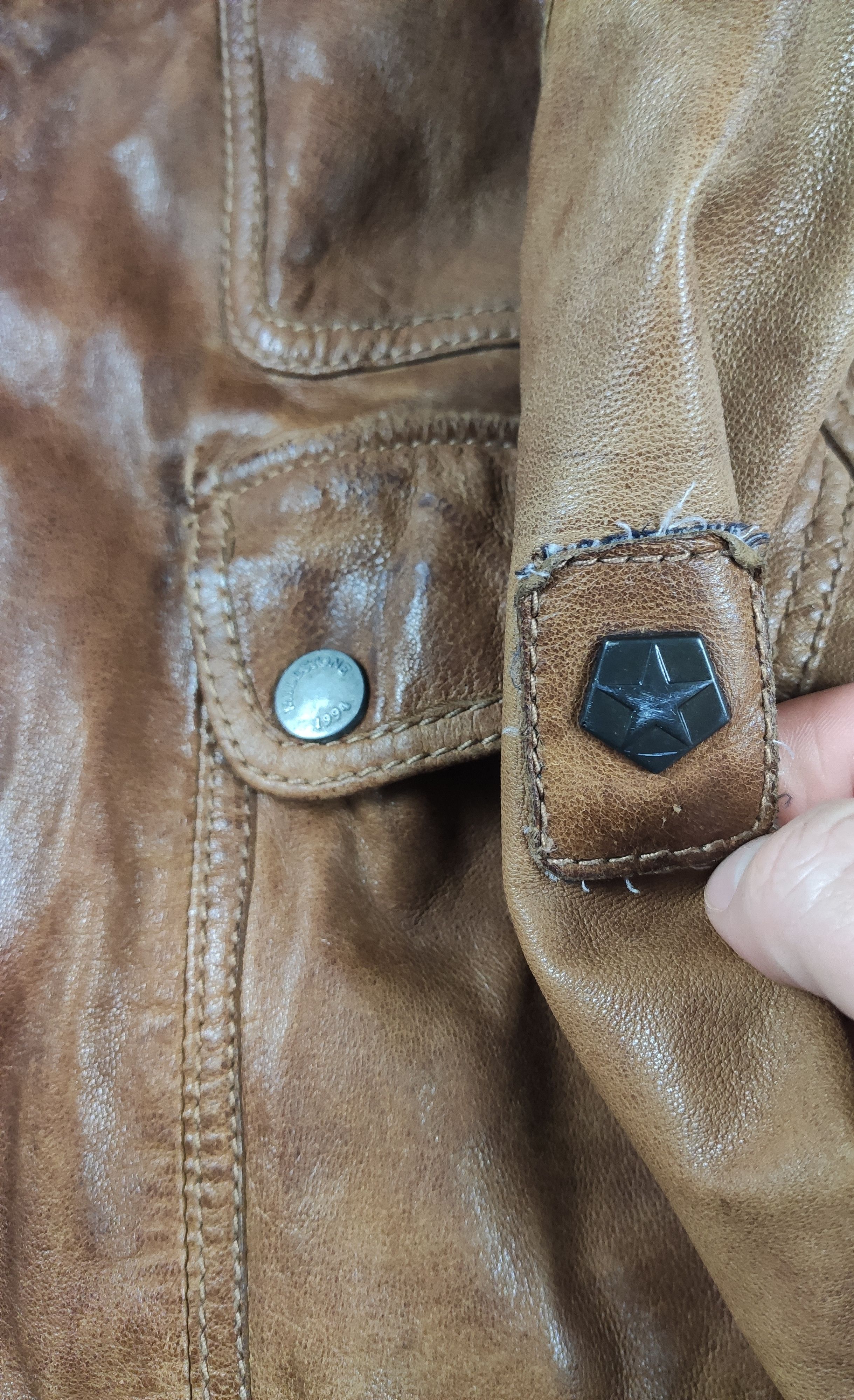Milestone Milestone leather jacket brown men elegant Size US L / EU 52-54 / 3 - 6 Thumbnail