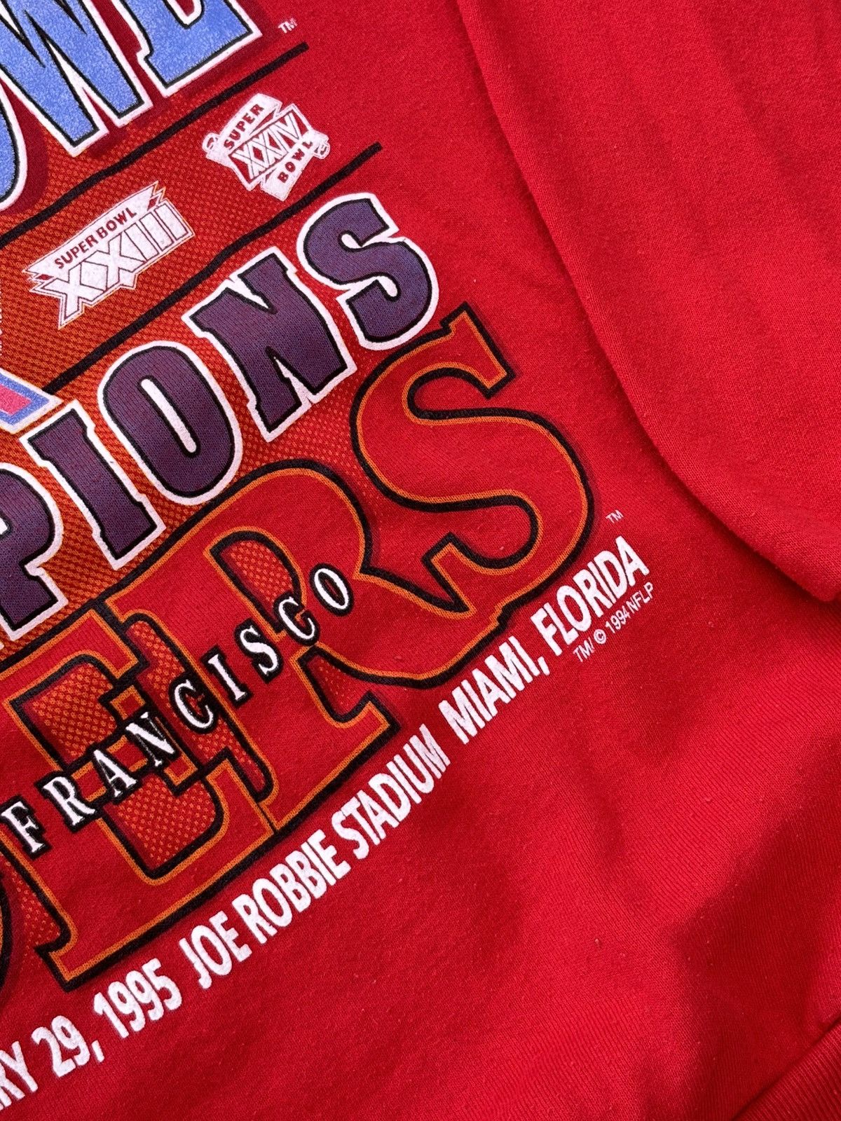 NFL Vintage 1995 Super Bowl XXIX Champions 49ers Crewneck XL Size US XL / EU 56 / 4 - 5 Thumbnail