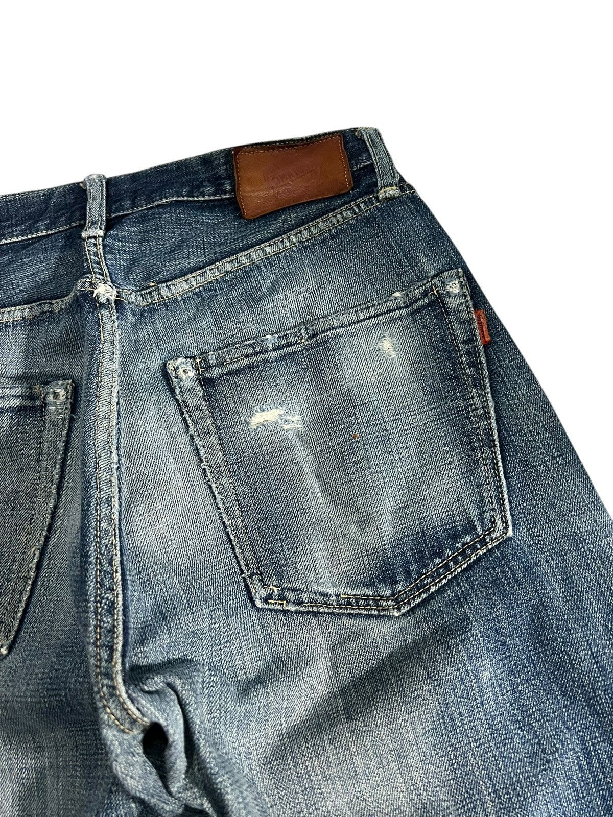 OMNIGOD Vintage Selvedge Omnigod Distress Faded Jean Size US 29 - 16 Thumbnail
