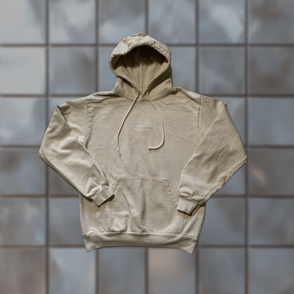 Vintage Cove Heavyweight Pullover Hoodie M Cotton Beige Mens Size US M / EU 48-50 / 2 - 1 Thumbnail