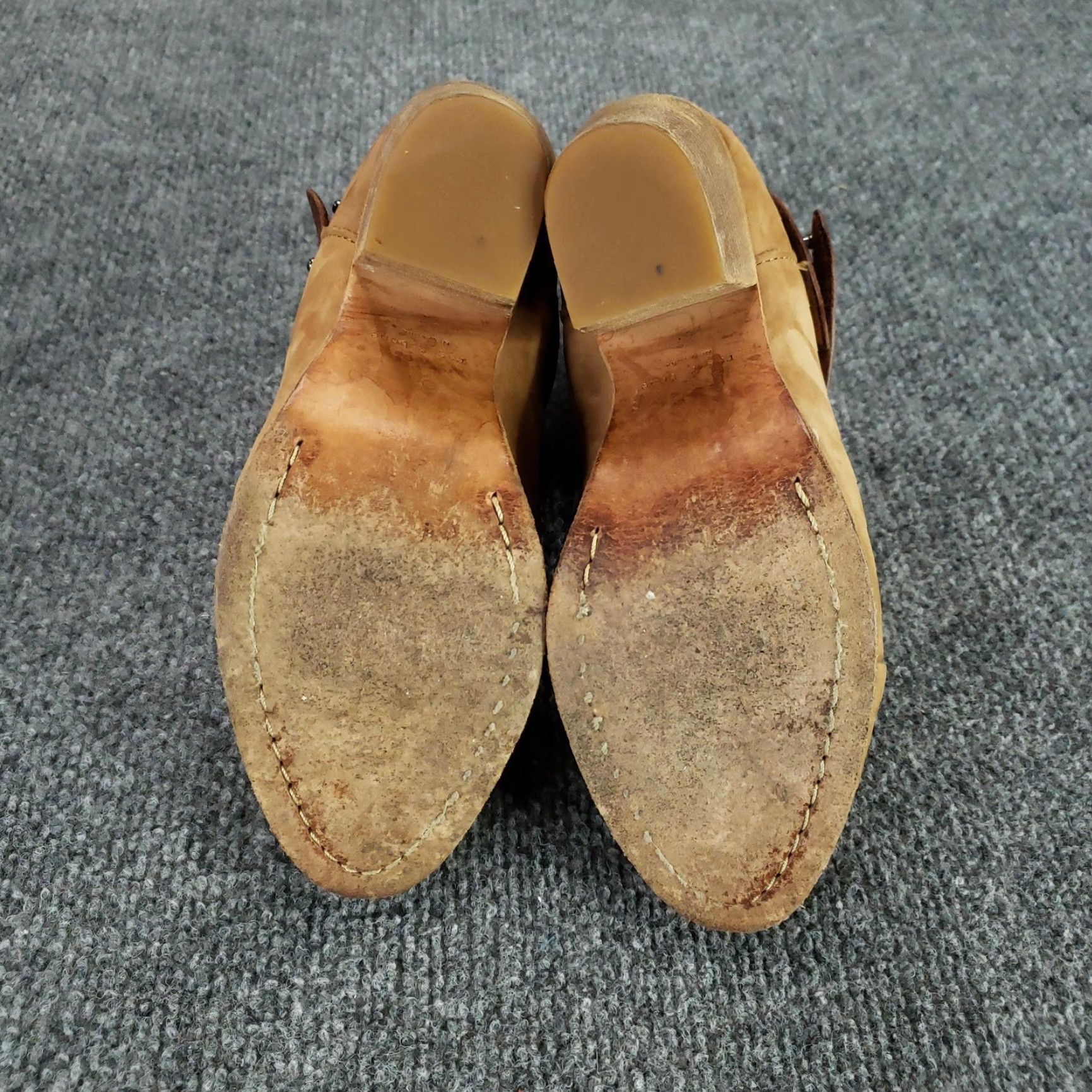 Rag & Bone rag & bone Harrow Boots Womens Size 7 Tan Leather Ankle Booties Stacked Heel ZZ Size US 7 / IT 37 - 7 Thumbnail