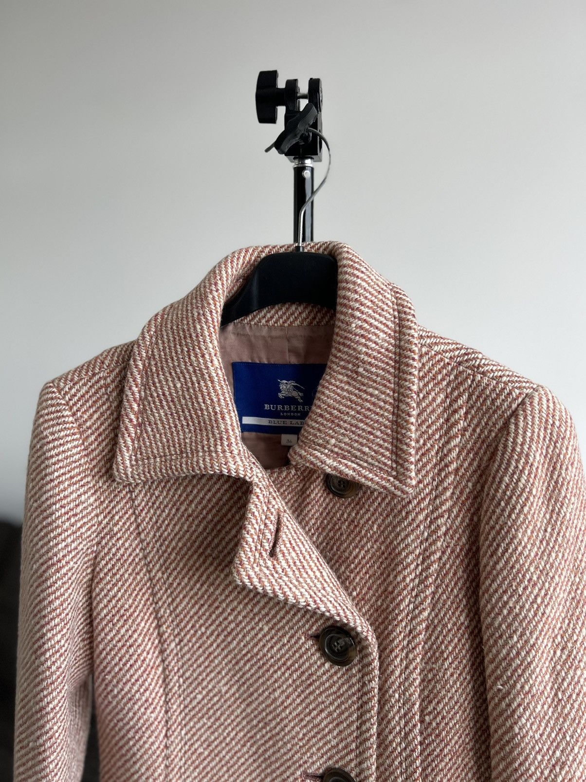 Burberry Burberry Blue Label Wool Coat Belted Size 36 Size XS / US 0-2 / IT 36-38 - 3 Thumbnail