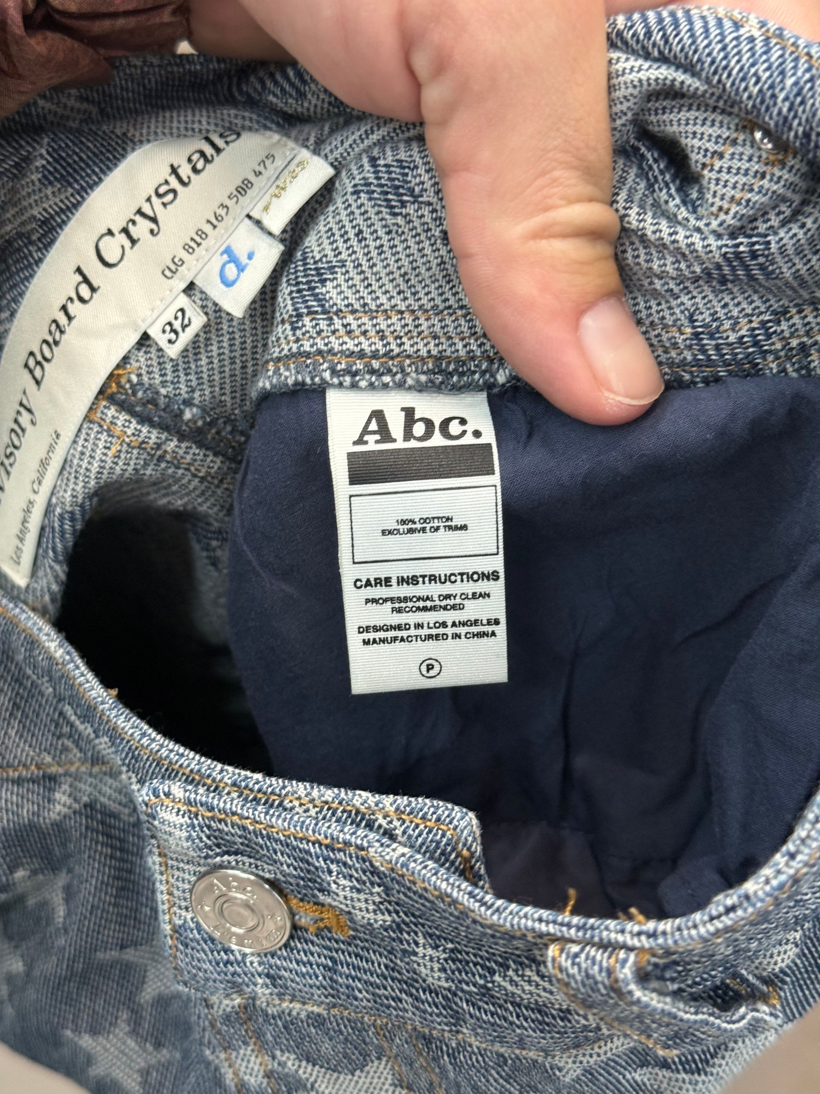 Advisory Board Crystals ABC Star Rivet Double Knee Denim - Size 32 Size US 32 / EU 48 - 8 Thumbnail