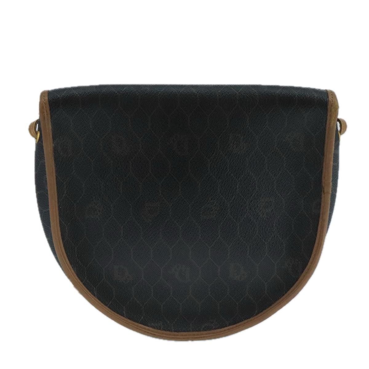 Dior DIOR Honeycomb Canvas Shoulder Bag Leather Black Size ONE SIZE - 2 Thumbnail