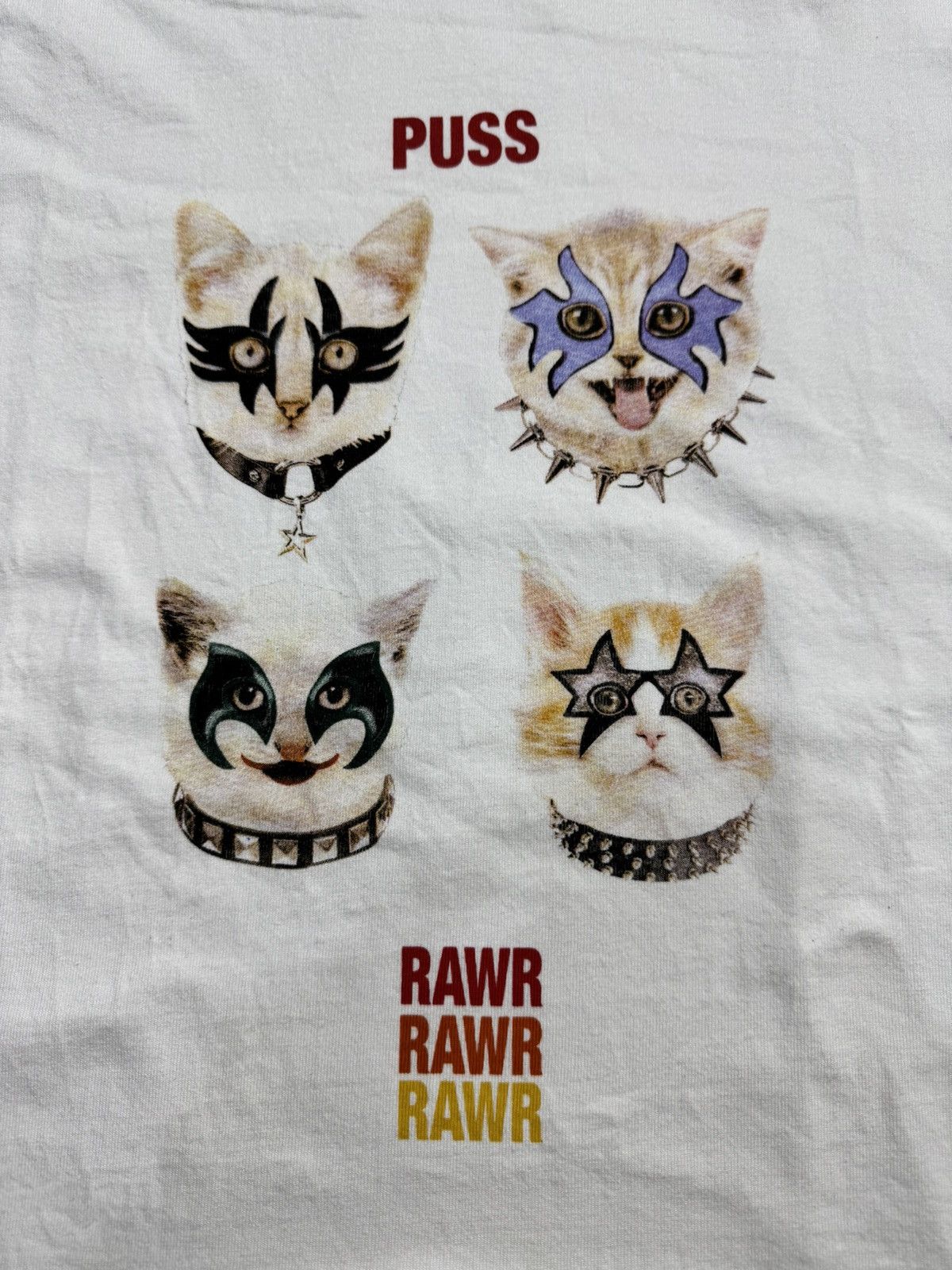 Japanese Brand Perushu Cat Rawr Design Shirt Size US M / EU 48-50 / 2 - 6 Thumbnail