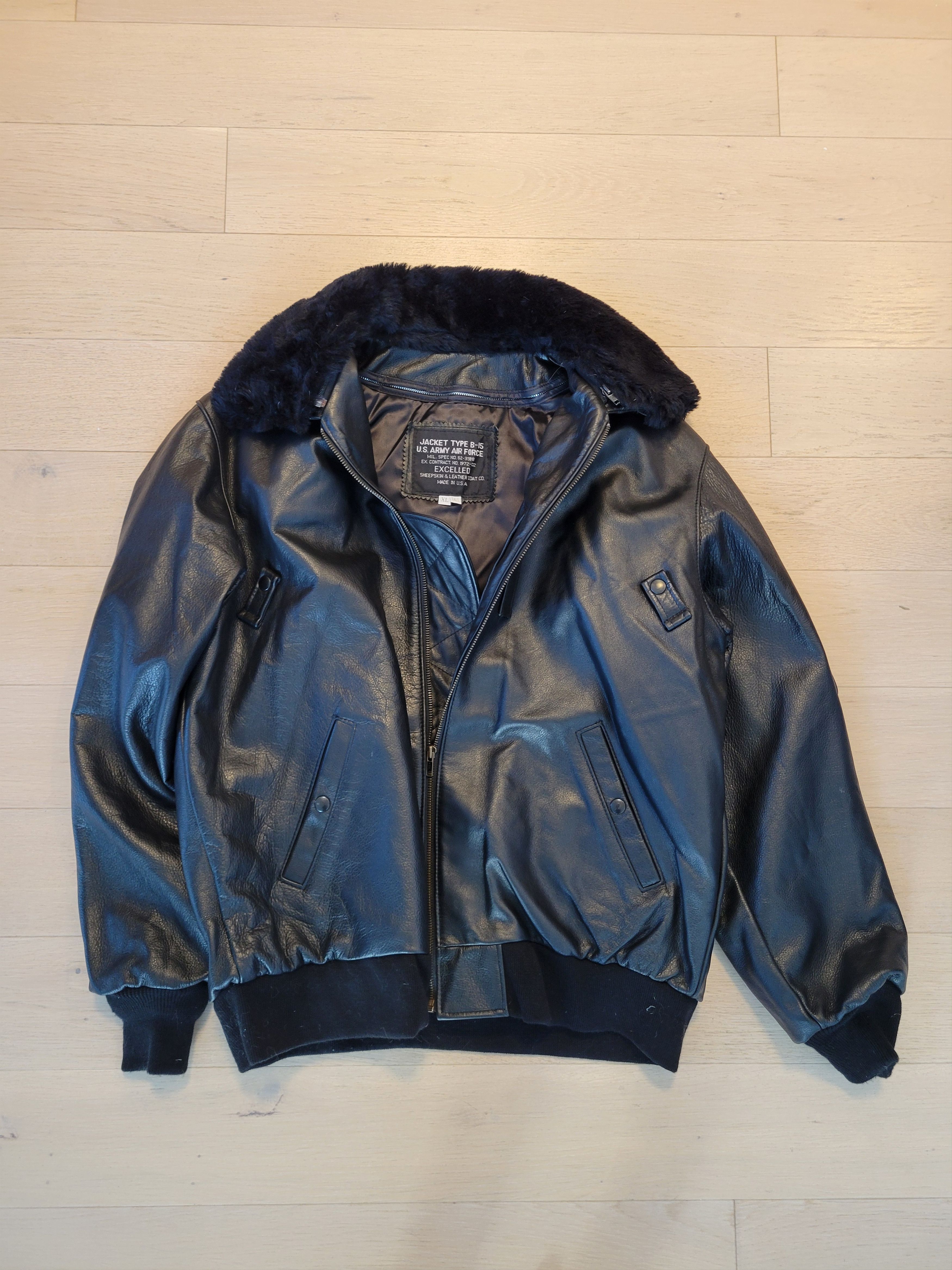 Excelled B-15 bomber jacket Size US XL / EU 56 / 4 - 1 Thumbnail