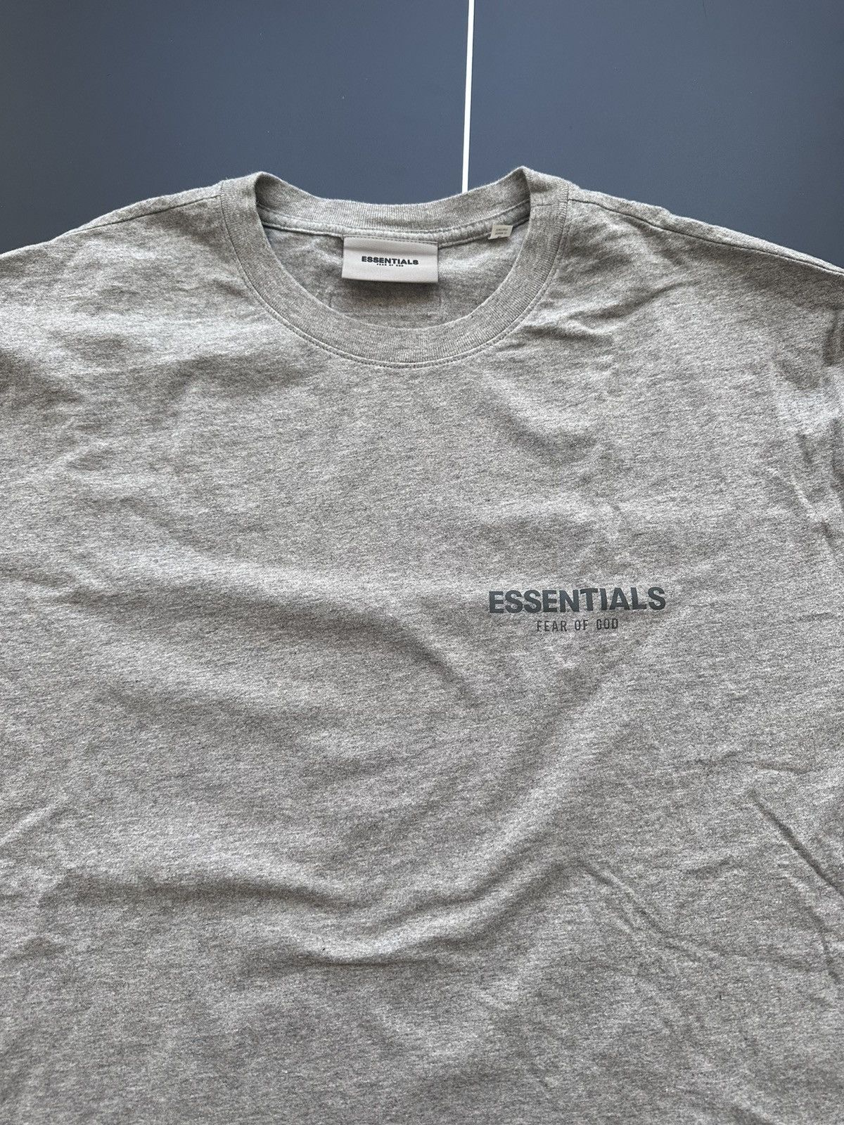 Fear of God Essentials grey short sleeve tee | Grailed