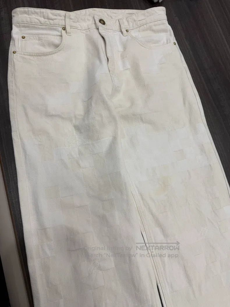 Louis Vuitton Louis Vuitton Beige Plaid Jacquard Jeans Size US 33 - 1 Thumbnail