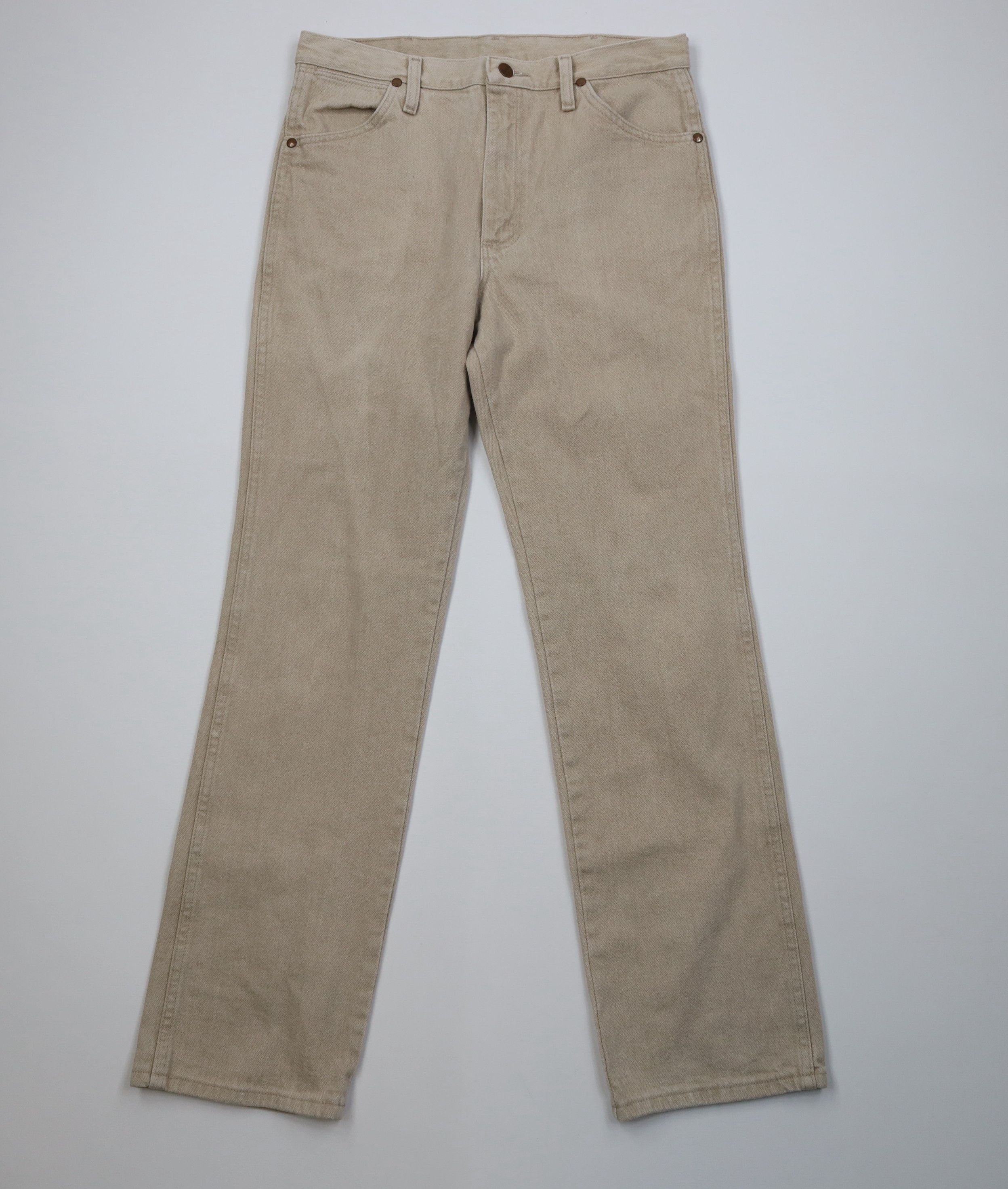 Wrangler Vintage 90s Wrangler Straight Leg Denim Jeans Beige Cotton Size US 32 / EU 48 - 1 Thumbnail