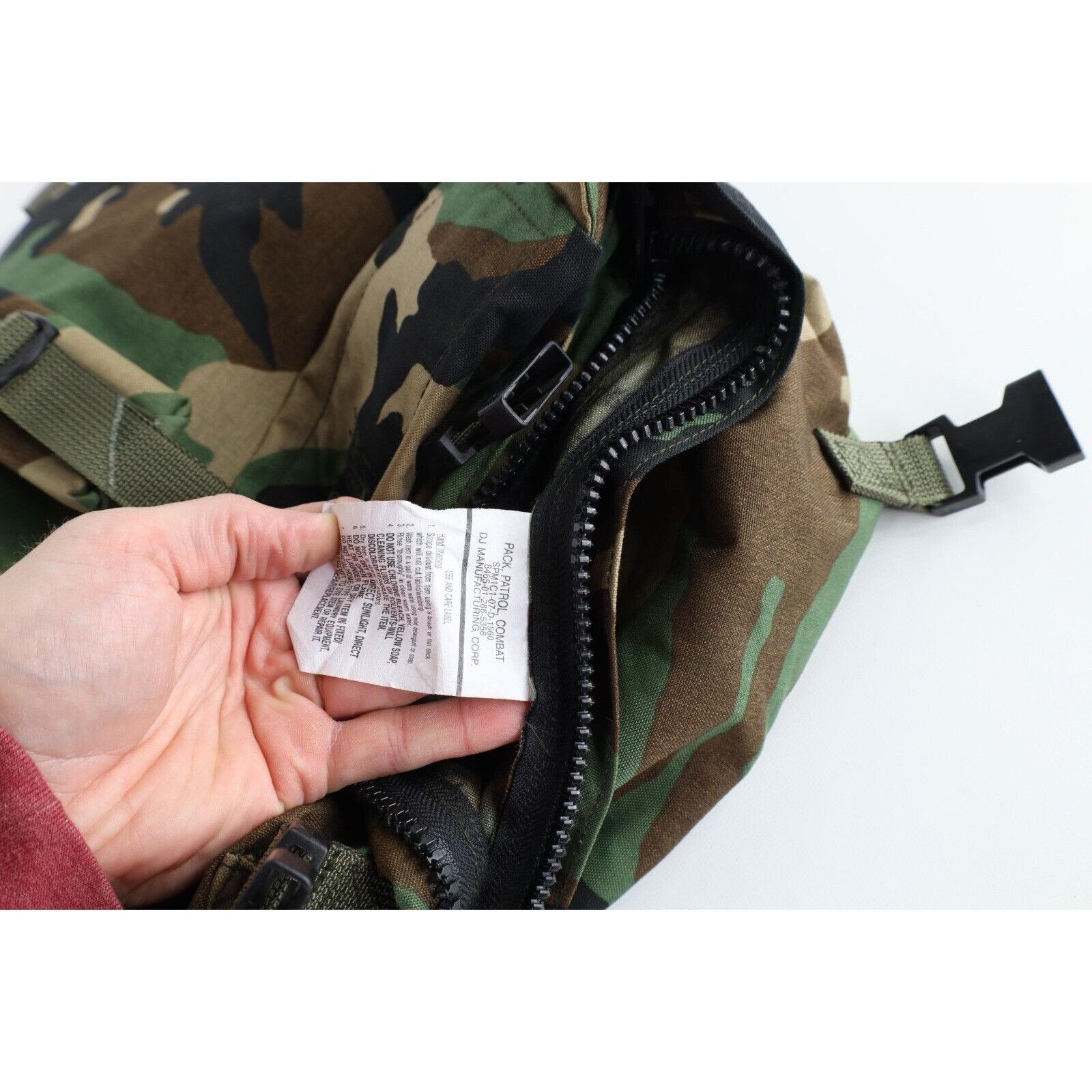 Vintage Vintage Military Issue Camouflage Combat Patrol Backpack Size ONE SIZE - 12 Thumbnail
