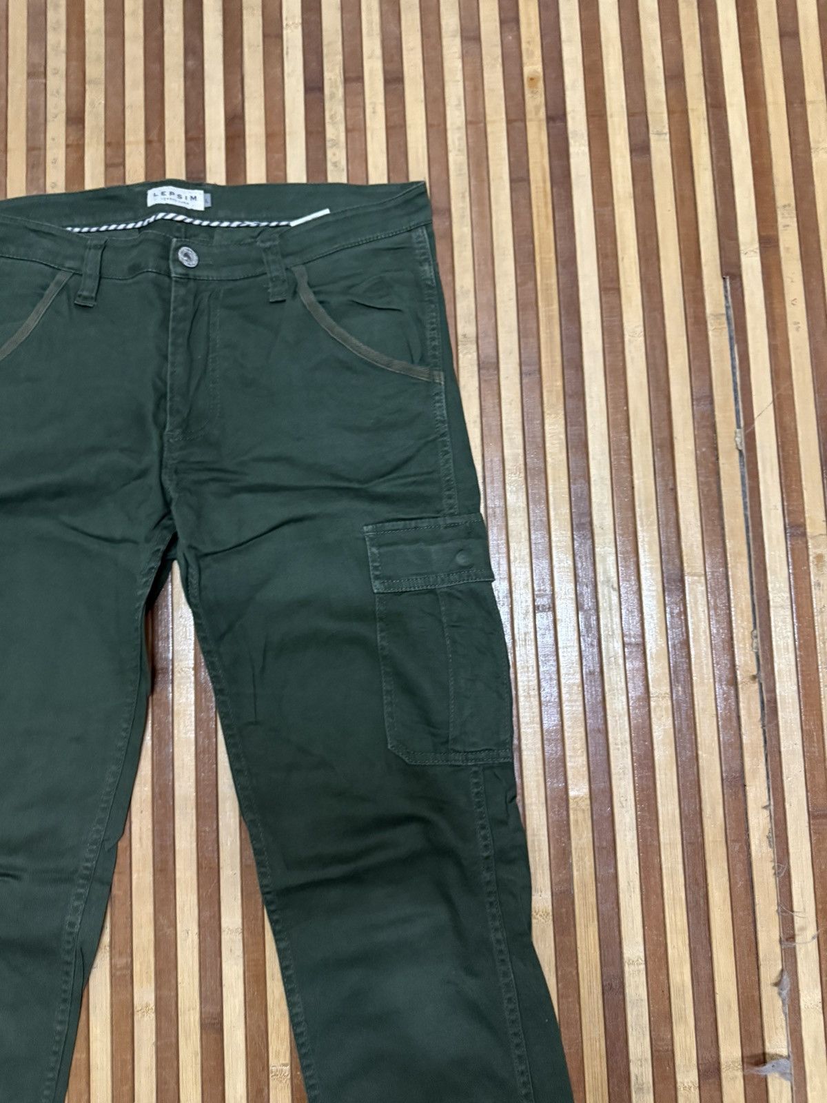 Japanese Brand LEPSIM Unisex Cargo Pants Streetwear Multipocket W31X30.5 Size US 31 - 4 Thumbnail