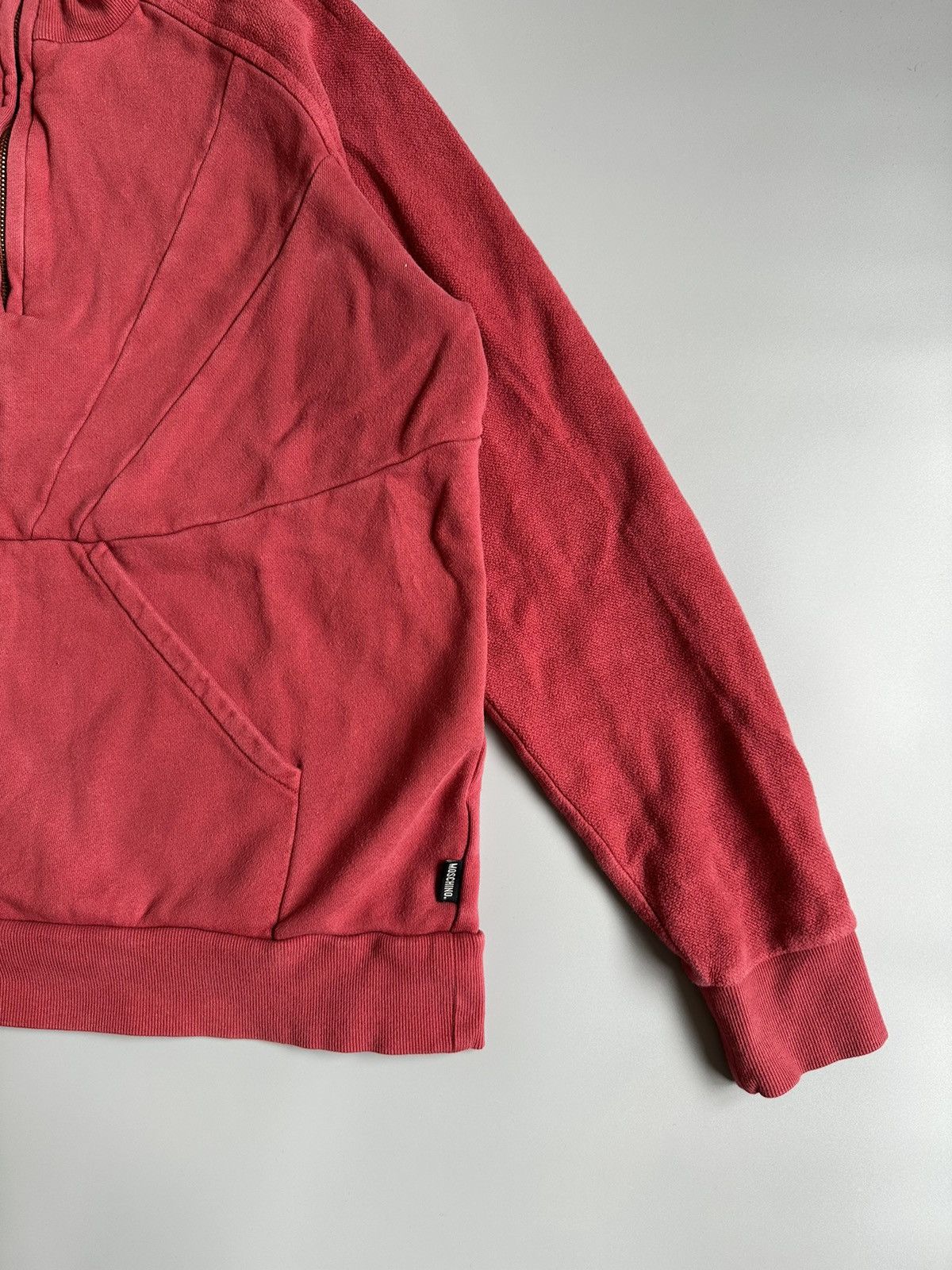 Moschino Vintage Moschino Jeans 1/4 Zip Pullover Sweatshirt Big Logo Size US M / EU 48-50 / 2 - 6 Thumbnail