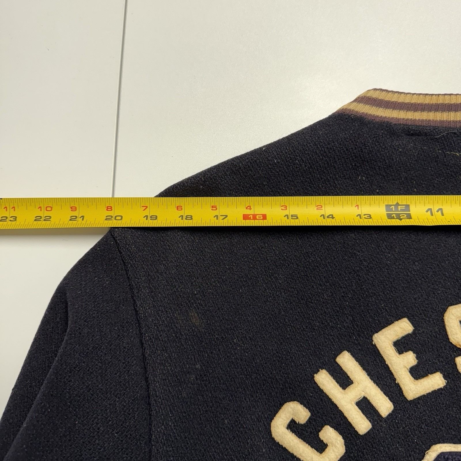 Champion Vintage 50s Champion Running Man Cheshire Football Letterman Size US M / EU 48-50 / 2 - 16 Thumbnail