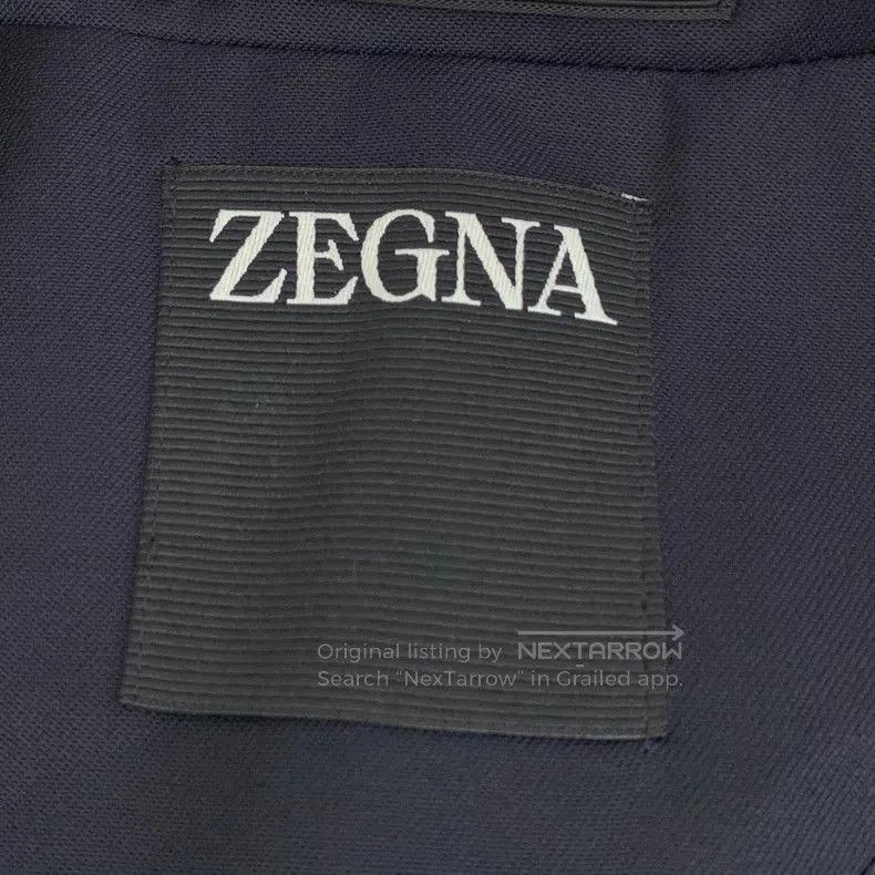 Ermenegildo Zegna Zegna Black Wool Collar Button Coat. Size US L / EU 52-54 / 3 - 5 Thumbnail