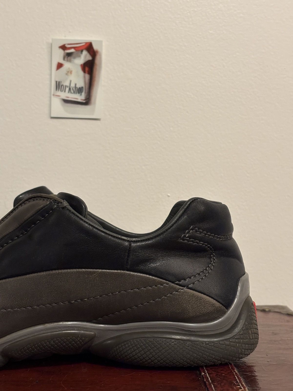 Prada Prada Square Toe Leather Luxury Bowling-like Trainers Size US 9 / EU 42 - 15 Thumbnail