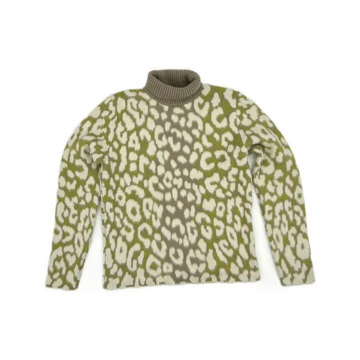 Dior Dior Dior Leopard Pattern High Neck Sweater 0079-2507 Size US M / EU 48-50 / 2 - 2 Thumbnail