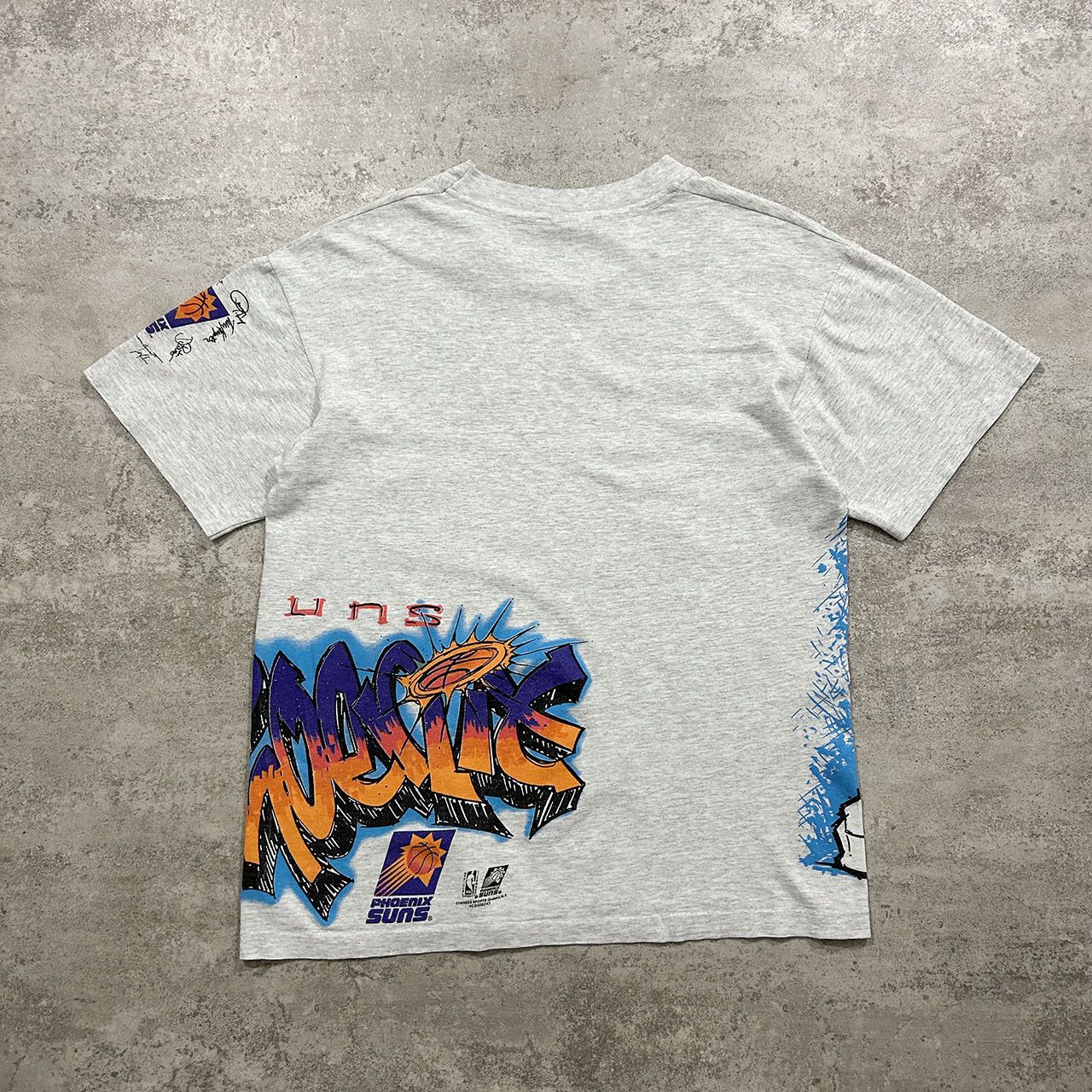 NBA × Vintage VTG 90s NBA PHOENIX SUNS GRAFFITI DOUBLE SIDED T-SHIRT Size US M / EU 48-50 / 2 - 2 Thumbnail
