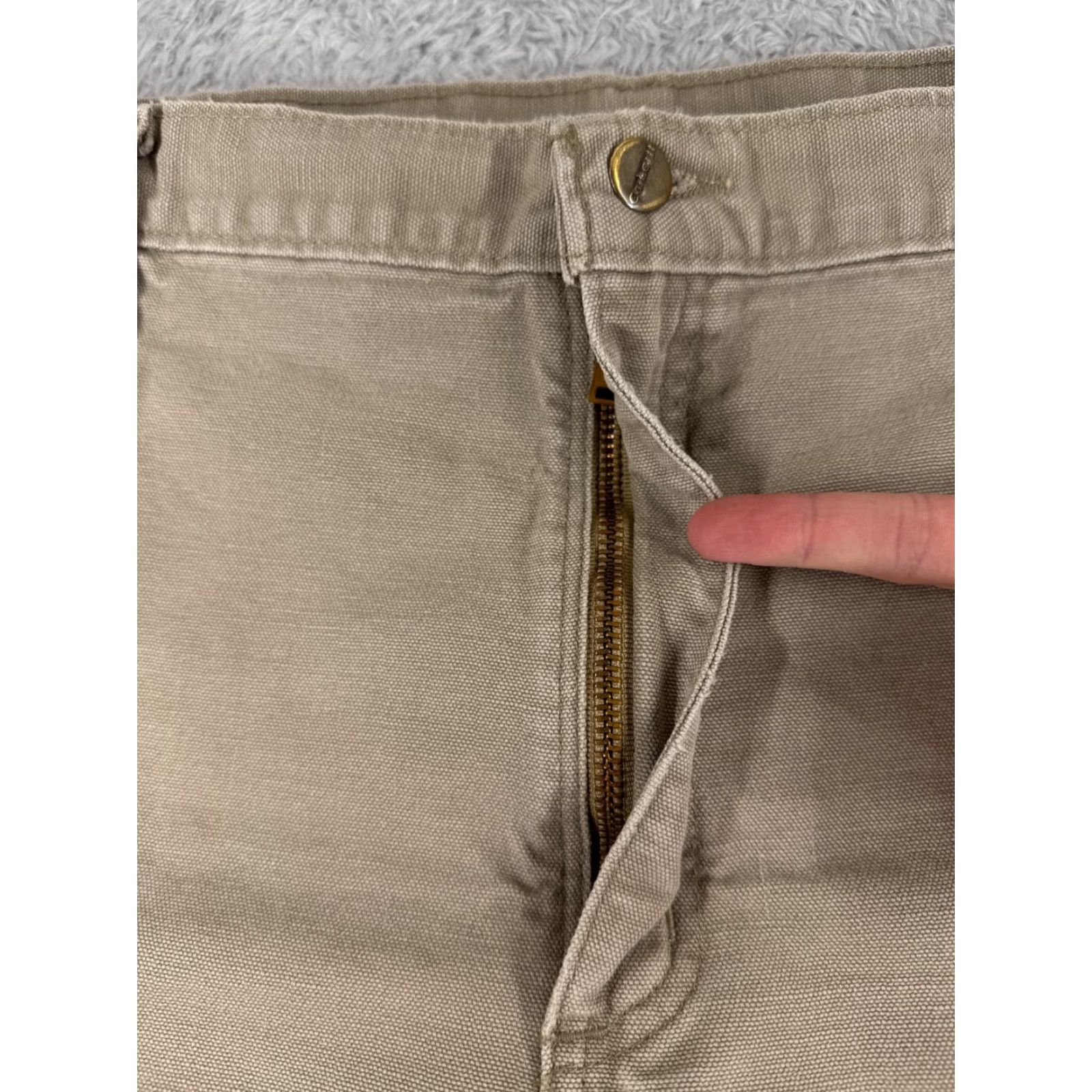 Carhartt Carhartt Jeans Adult 40 Beige Denim Carpenter Cargo Cotton READ 40x32 Size US 40 / EU 56 - 5 Thumbnail