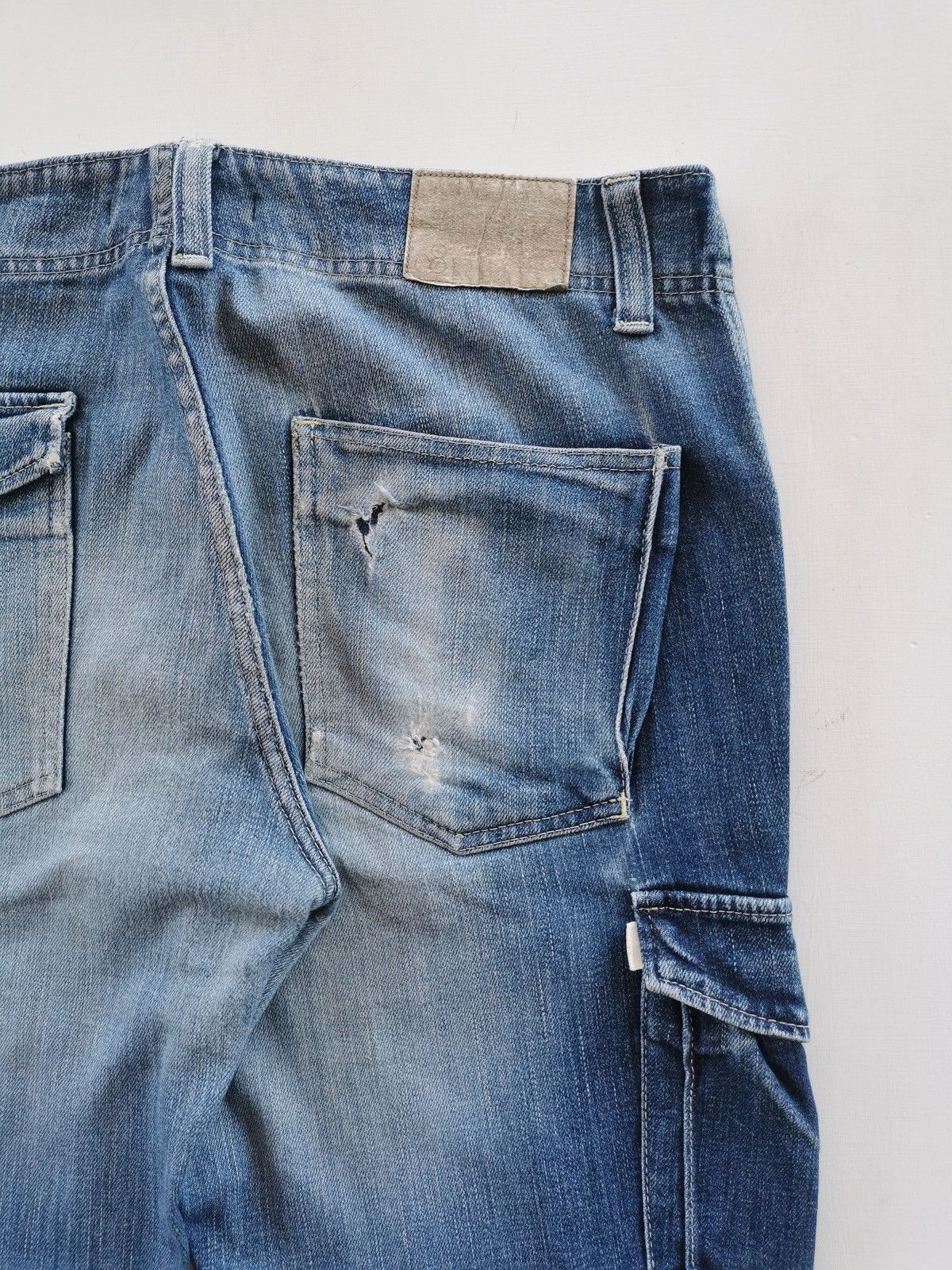 Johnbull Johnbull Japan Cargo Distressed Denim Jeans 21012 Size US 34 / EU 50 - 6 Thumbnail