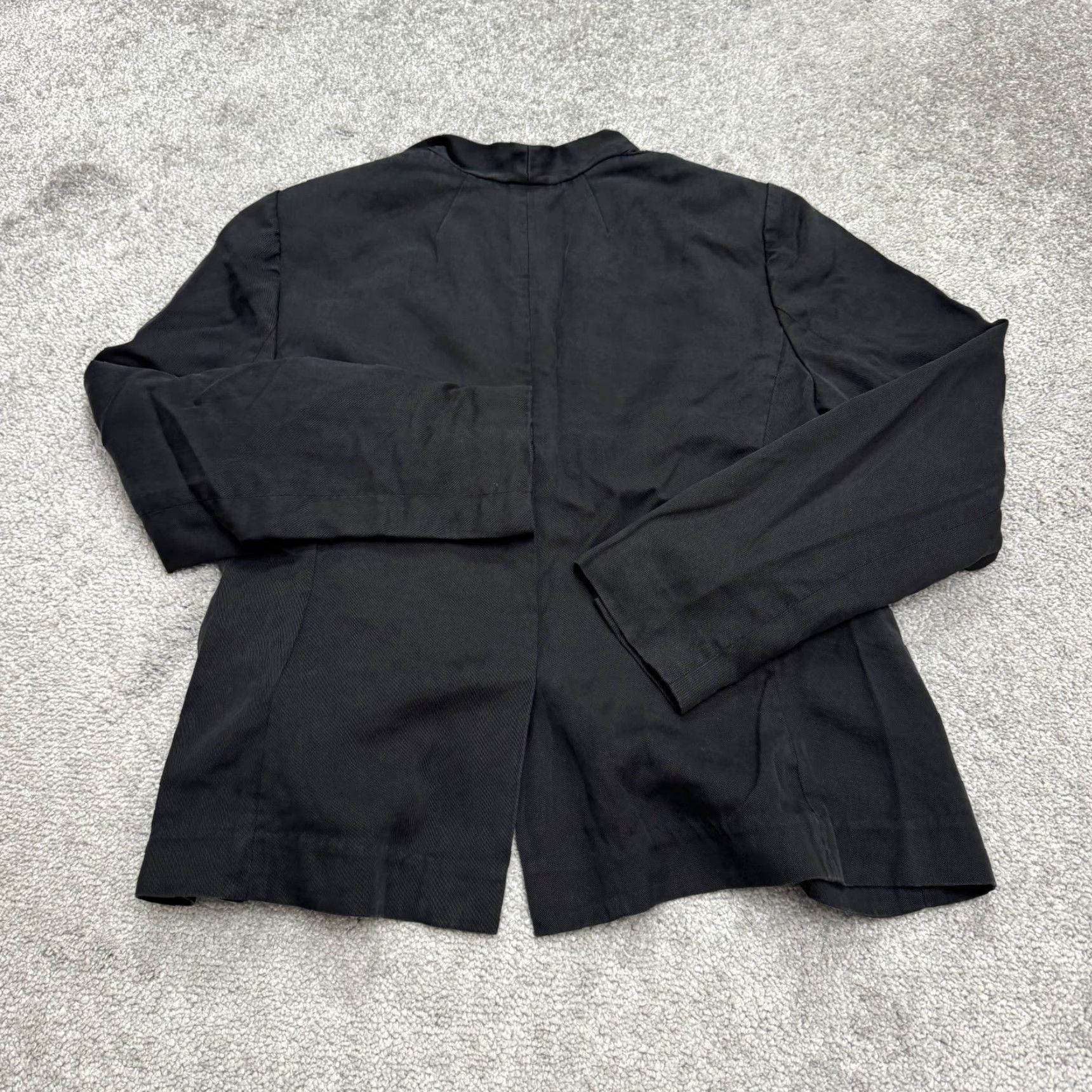 J.Crew J.Crew Jacket Womens 6 Black Open Front Twill Gramercy Blazer Classic Going Out Size M / US 6-8 / IT 42-44 - 2 Thumbnail