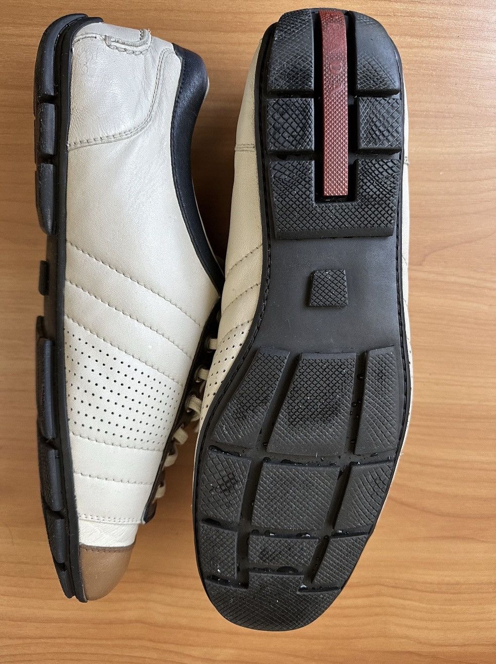 Prada PRADA Montecarlo Low Leather Logo Sneakers White Runway Size US 9 / EU 42 - 3 Thumbnail