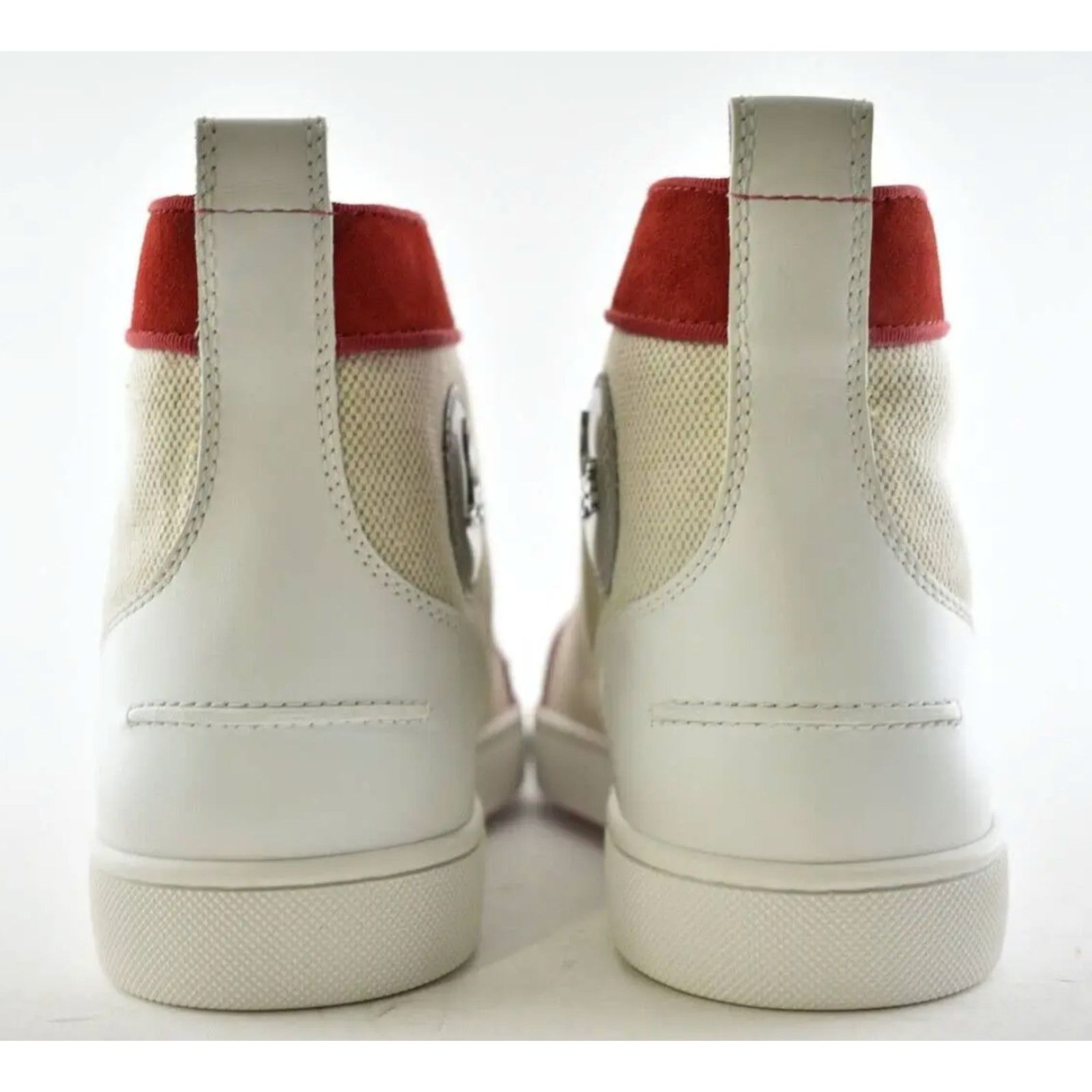 Christian Louboutin Christian Louboutin Mens Lou Spikes Orlato Flat Beige Size US 7.5 / EU 40-41 - 10 Thumbnail