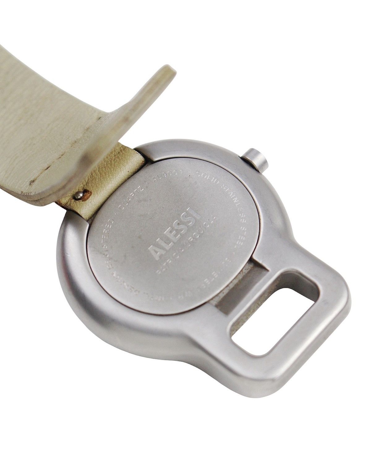 Seiko 2000S ALESSI RED MODERN DESIGN WATCH – GENUINE LEATHER STRAP Size ONE SIZE - 5 Thumbnail