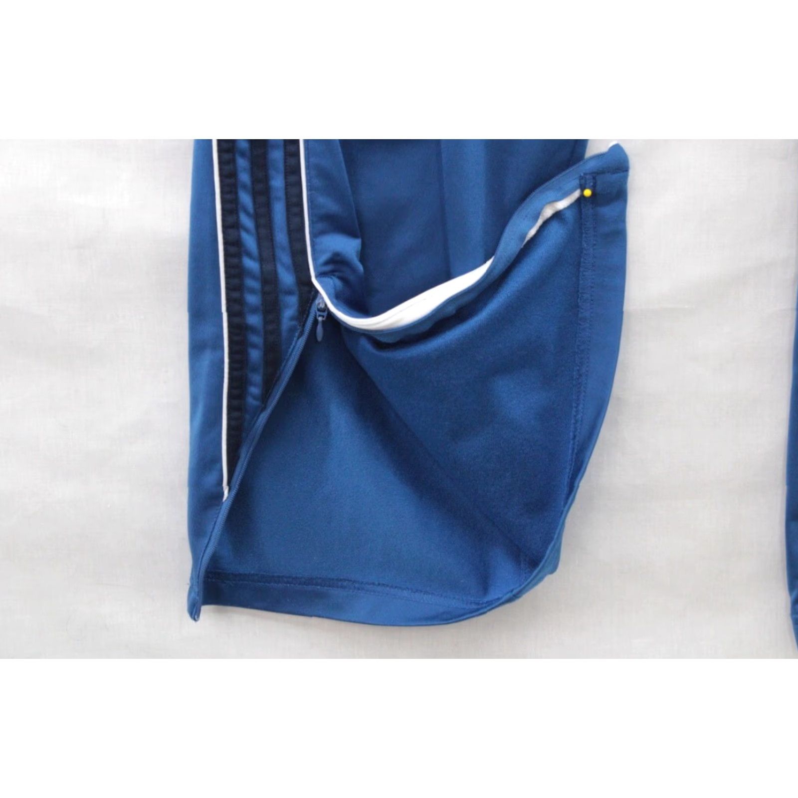 Adidas Vintage Adidas Pants Men's Medium Blue Drawstring Zip Cuffs White Logo Size US 31 - 4 Thumbnail