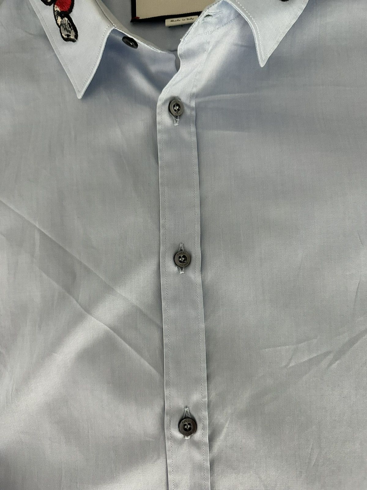 Gucci Gucci Snake Blue Button Up Size US L / EU 52-54 / 3 - 6 Thumbnail
