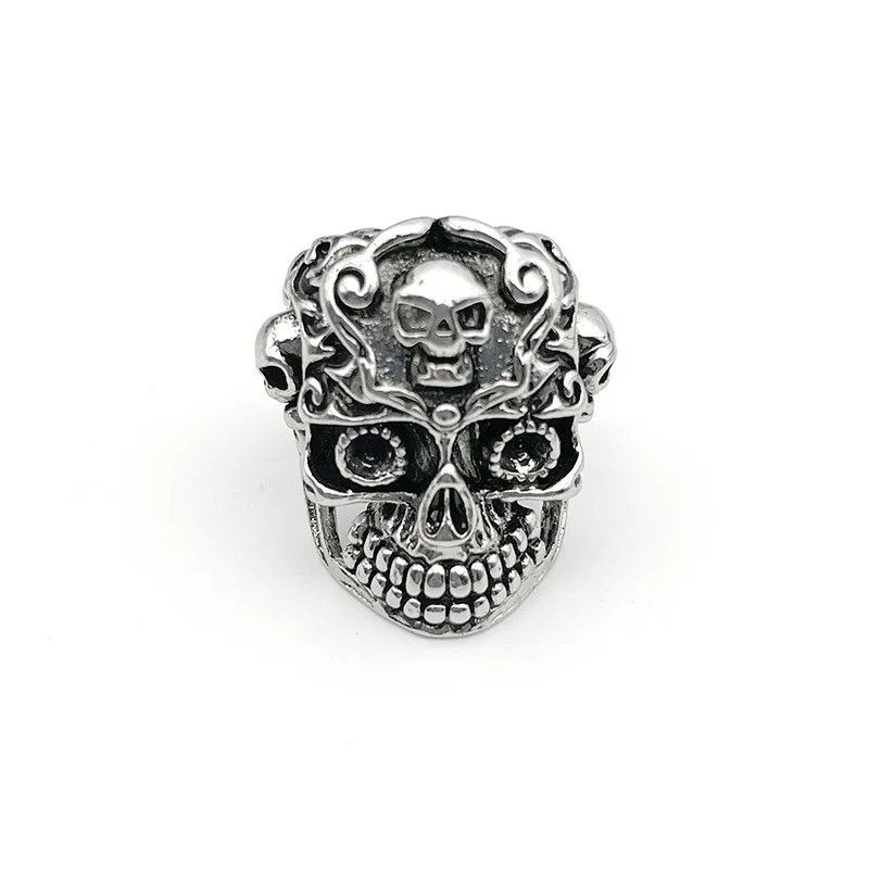 Japanese Brand Retro Skull Ring Size ONE SIZE - 1 Thumbnail