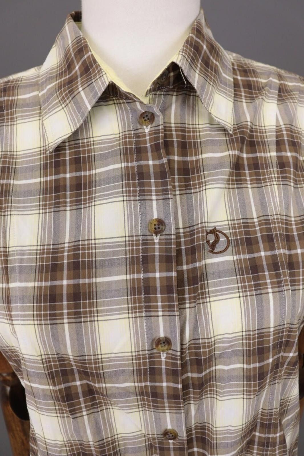 Fjallraven Fjall Raven Brown Check Hiking Button Blouse Shirt Size L Size L / US 10 / IT 46 - 5 Thumbnail