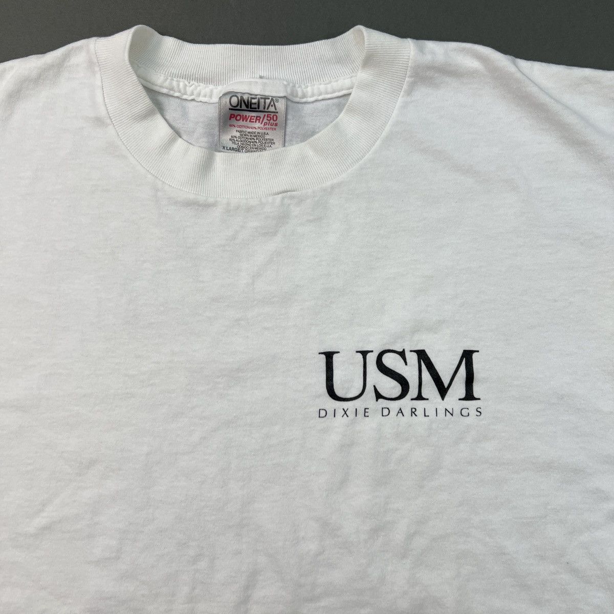 Vintage Vintage 90s USM Dixie Darlings Dance Tee Shirt Size US XL / EU 56 / 4 - 4 Thumbnail