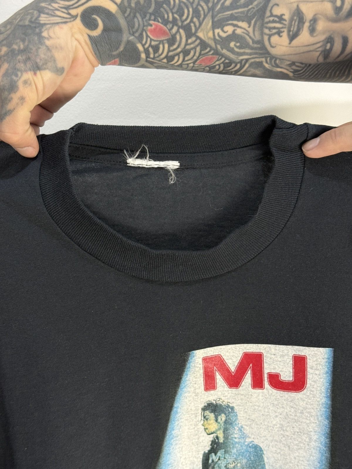 Band Tees Vintage 1990s Micheal Jackson Tshirt Size US L / EU 52-54 / 3 - 4 Thumbnail