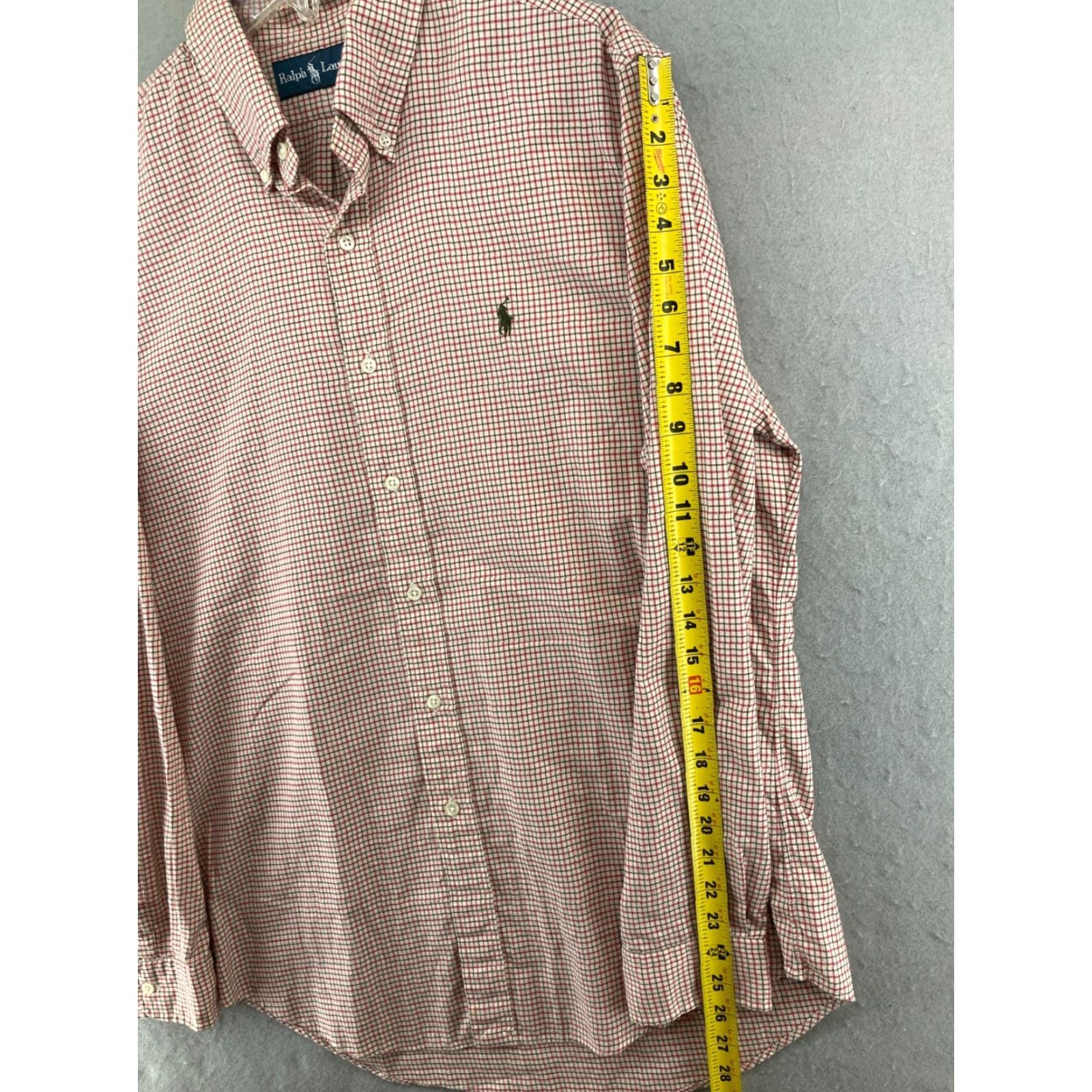 Ralph Lauren Ralph Lauren Mens Shirt Large Blue Check Cotton Button-Up- Shirt? Size US L / EU 52-54 / 3 - 4 Thumbnail