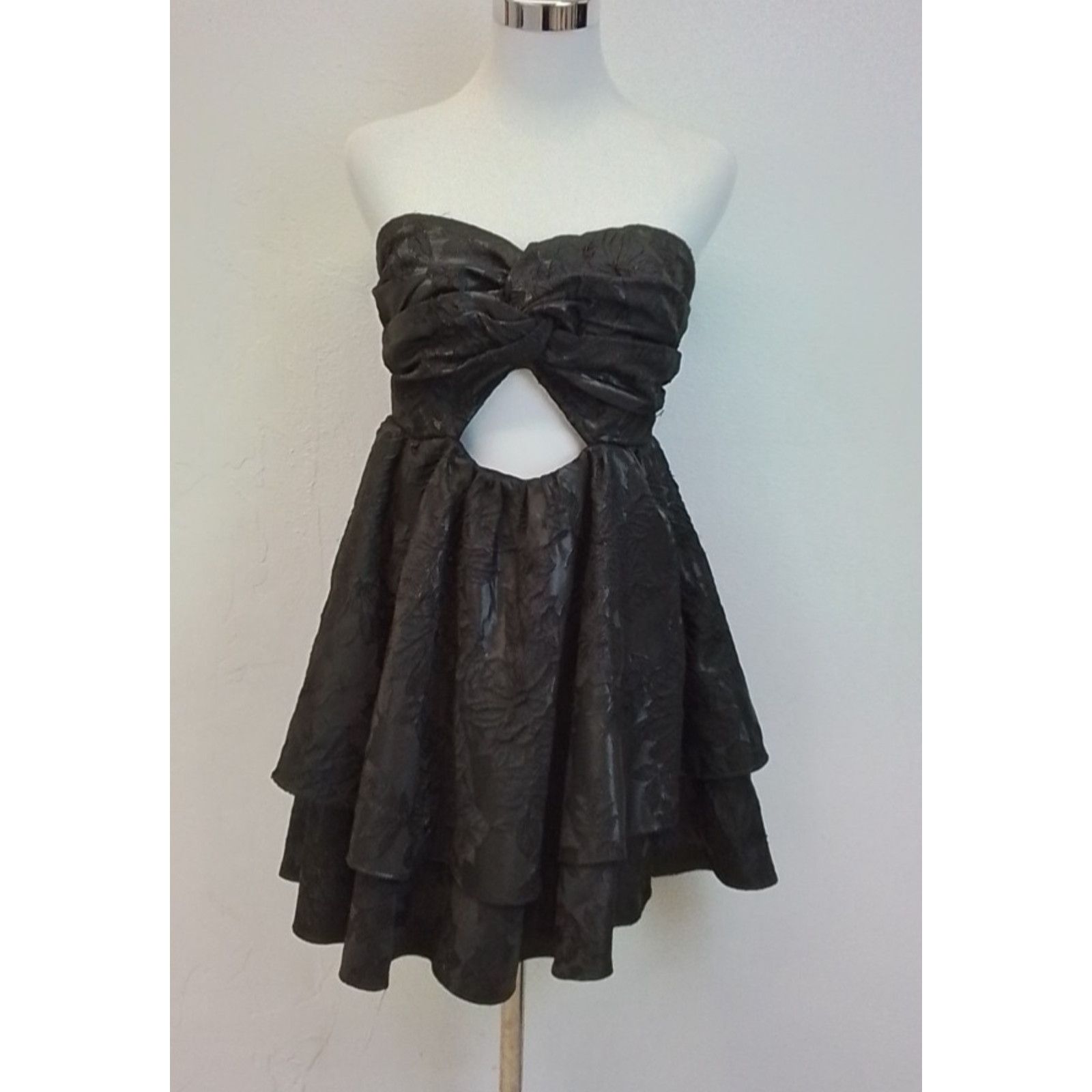 Anthropologie Anthropologie Cocktail Dress Women's 6 Black Brocade NWT Size M / US 6-8 / IT 42-44 - 2 Thumbnail