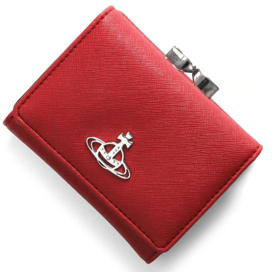 Vivienne Westwood o1f1d3z0426 Size: OS / Saffiano Small Frame Wallet in Red Size ONE SIZE - 1 Preview