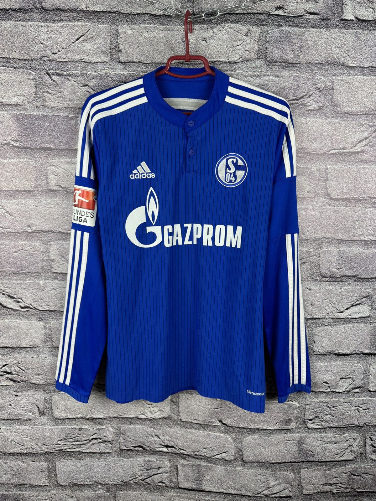 Adidas FC Schalke 04 Adidas Long Sleeve Football Jersey Bundesliga Size US S / EU 44-46 / 1 - 2 Thumbnail