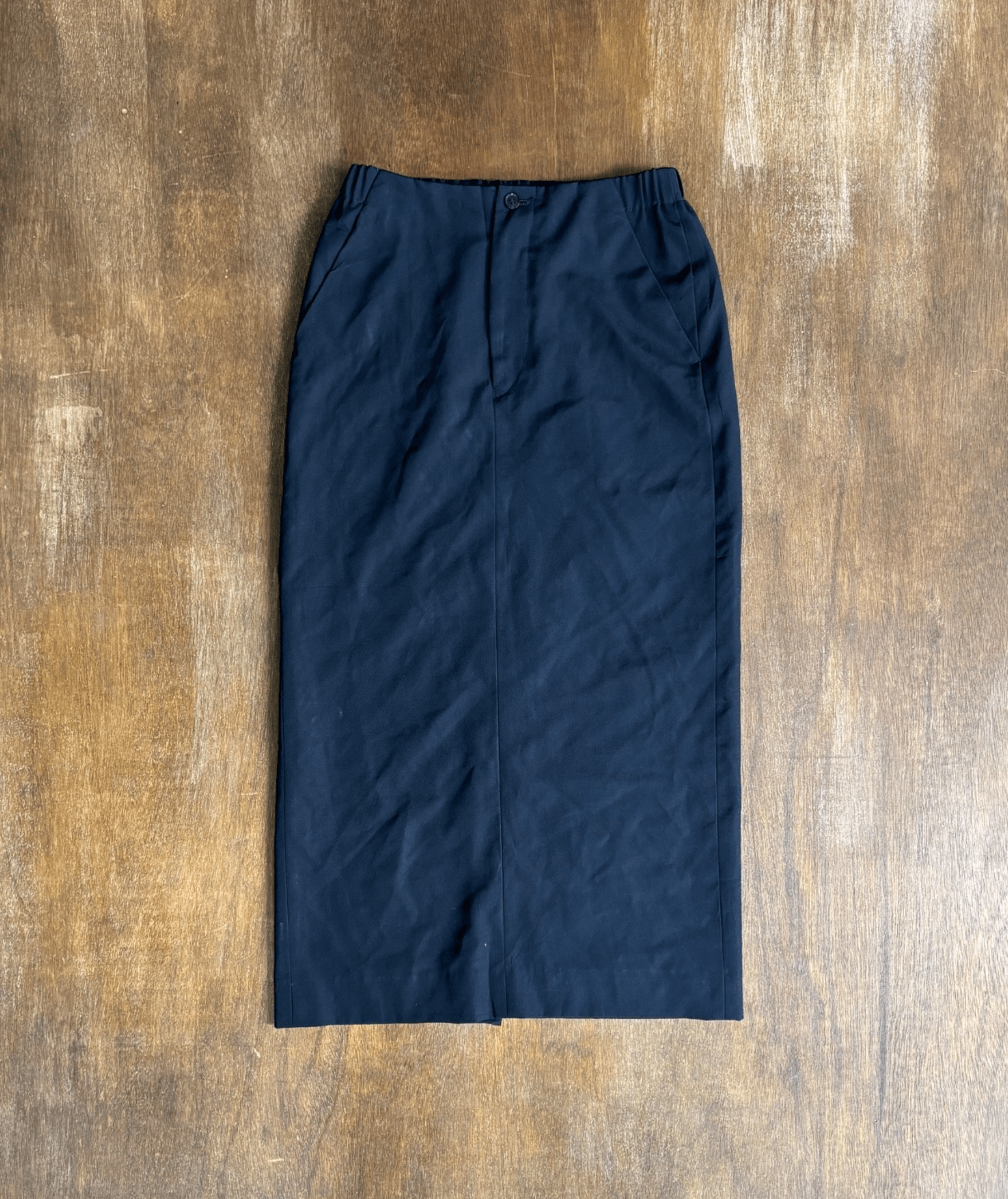 Comme Des Garcons 1992 Vintage Wool Cupro Skirt in Black, Women's (Size 31)