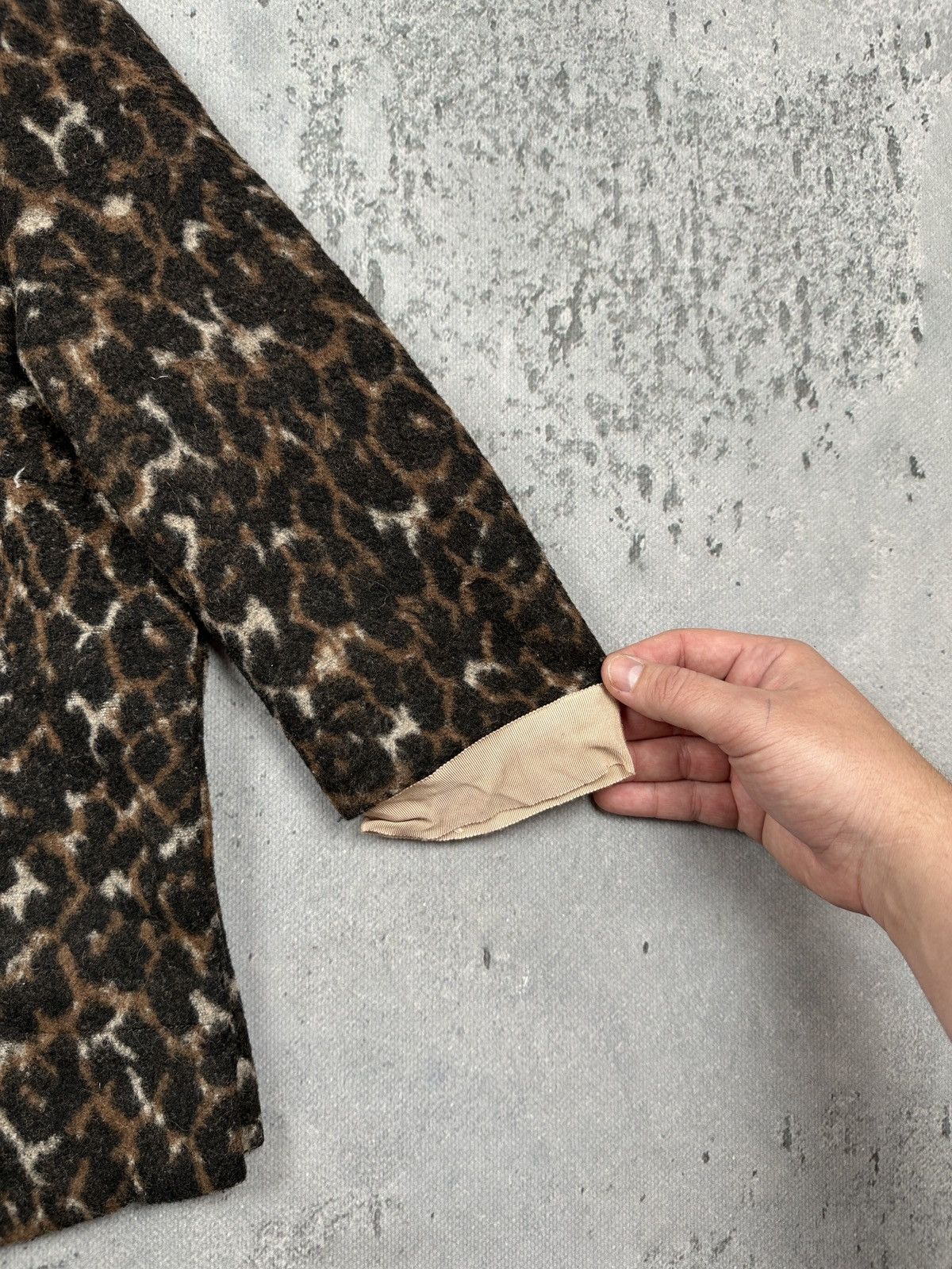 By Malene Birger Vintage By Malene Birger Leopard Wool Blend Cropped Top Zip Size S / US 4 / IT 40 - 7 Thumbnail