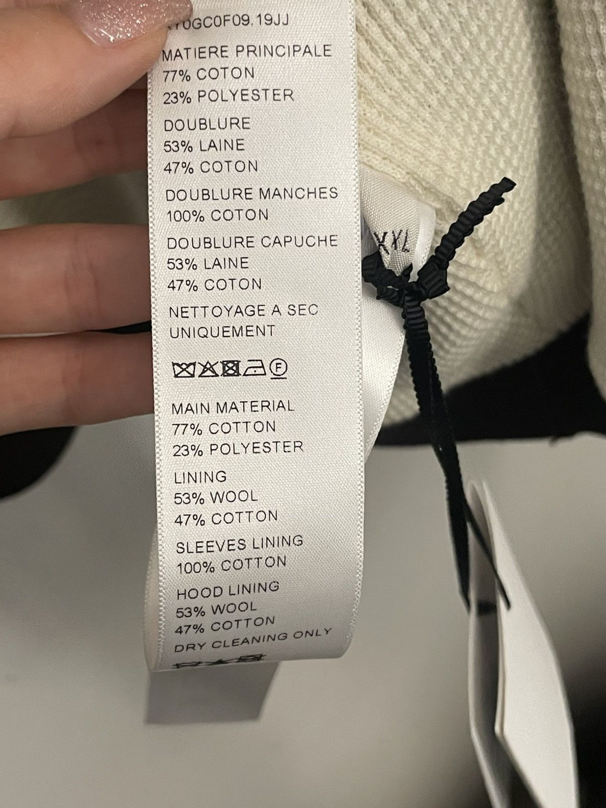 Celine ZIPPED HOODIE IN VELVET COTTON Size US XXL / EU 58 / 5 - 4 Thumbnail