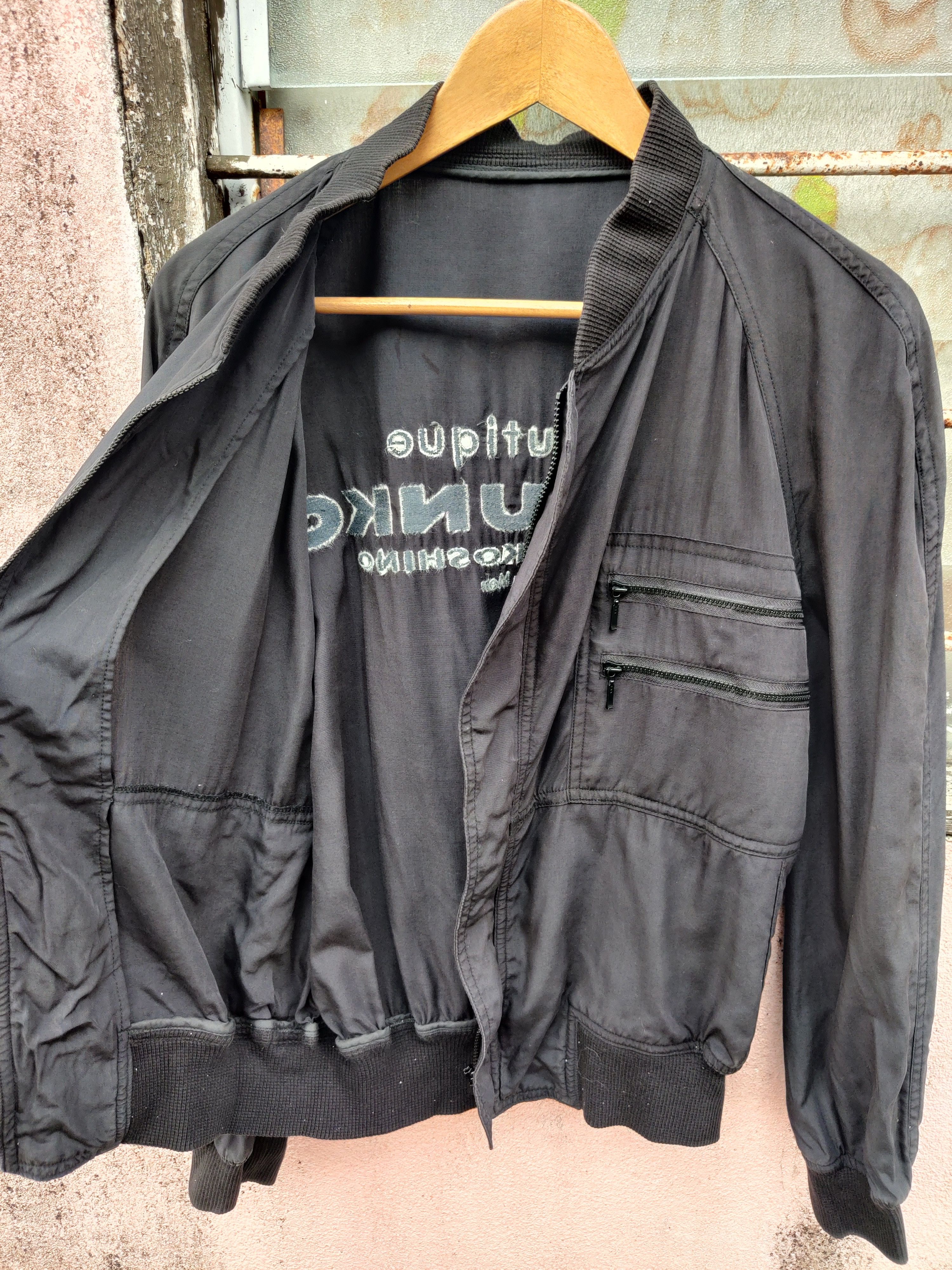 Vintage Mr. junko Koshino Rayon ISSEY Spell Out Jacket