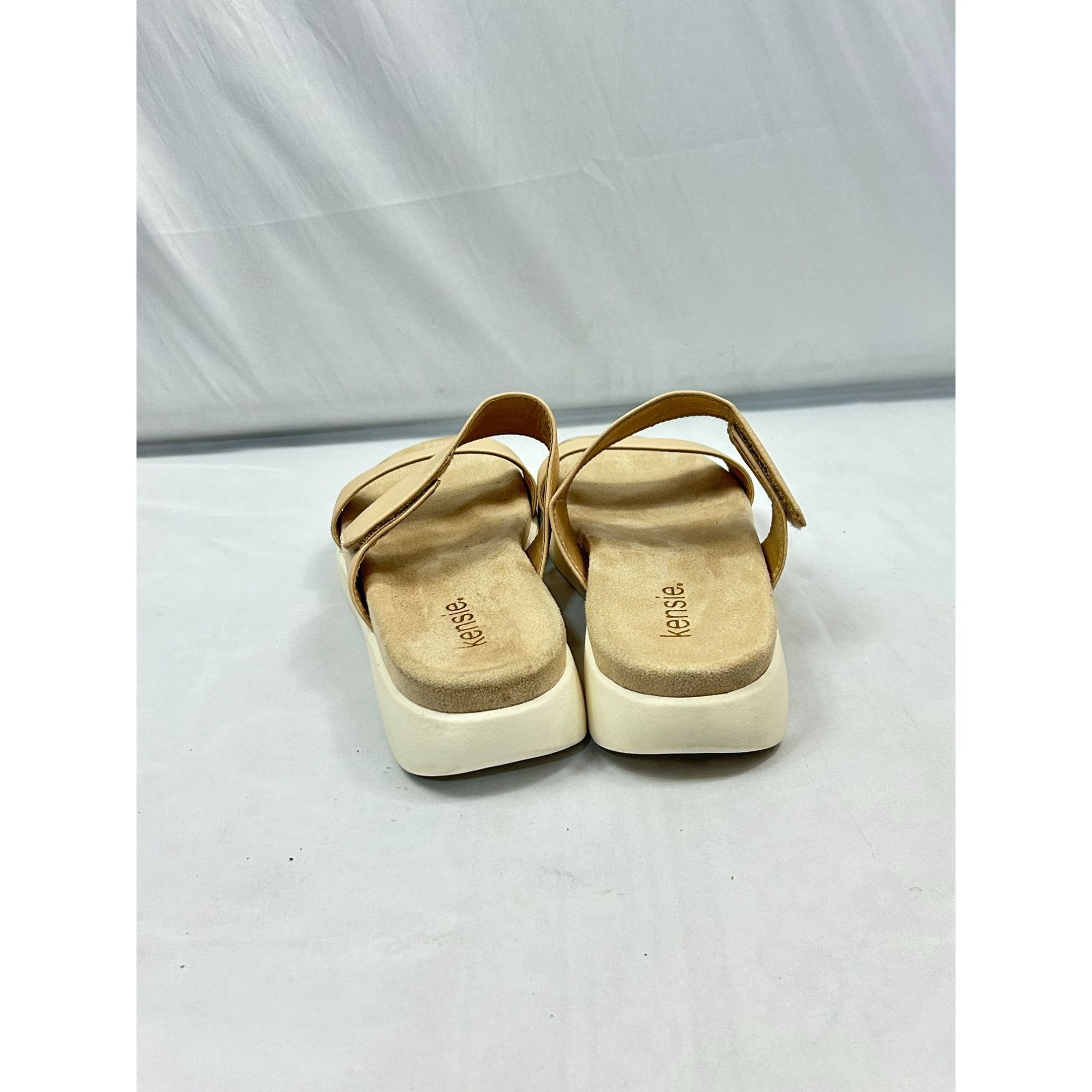 Other Kensie Jipsy Sandals Women 8.5 Tan Platform Slide Comfort Ca Size US 8.5 / IT 38.5 - 3 Thumbnail