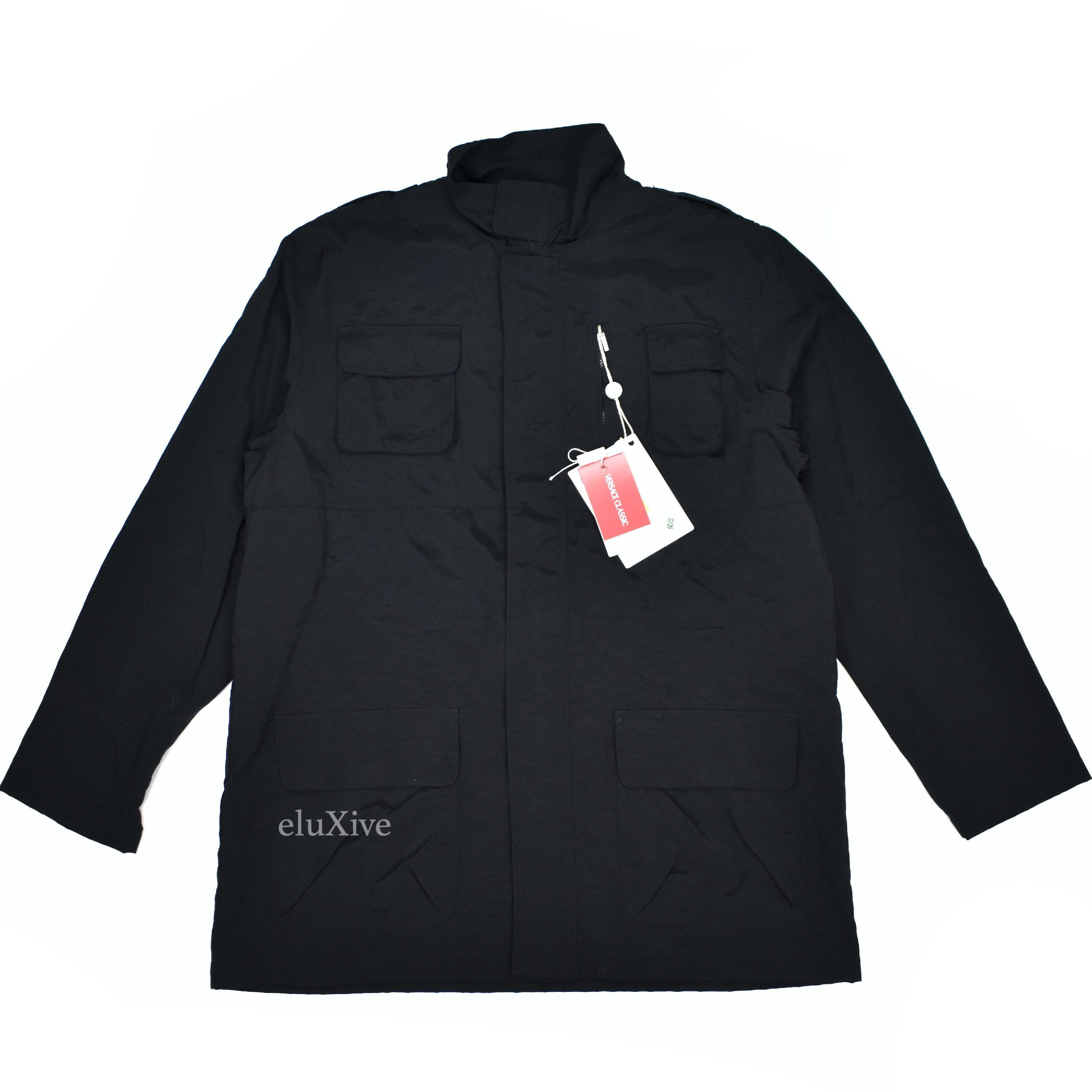 Versace Versace Classic Black Waterproof Field Jacket Size US L / EU 52-54 / 3 - 1 Preview