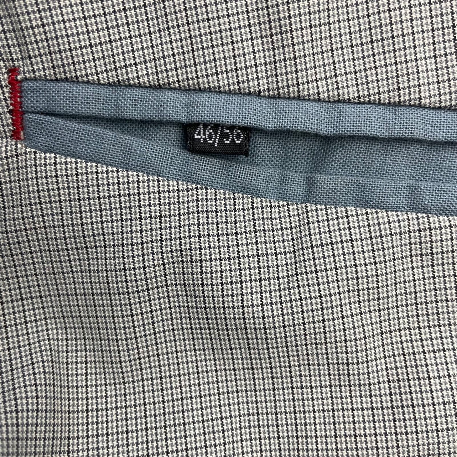 Paul Smith Paul Smith Men’s 100% Cotton 2-Button Blazer Gray/Navy Plaid Size 46R - 6 Thumbnail