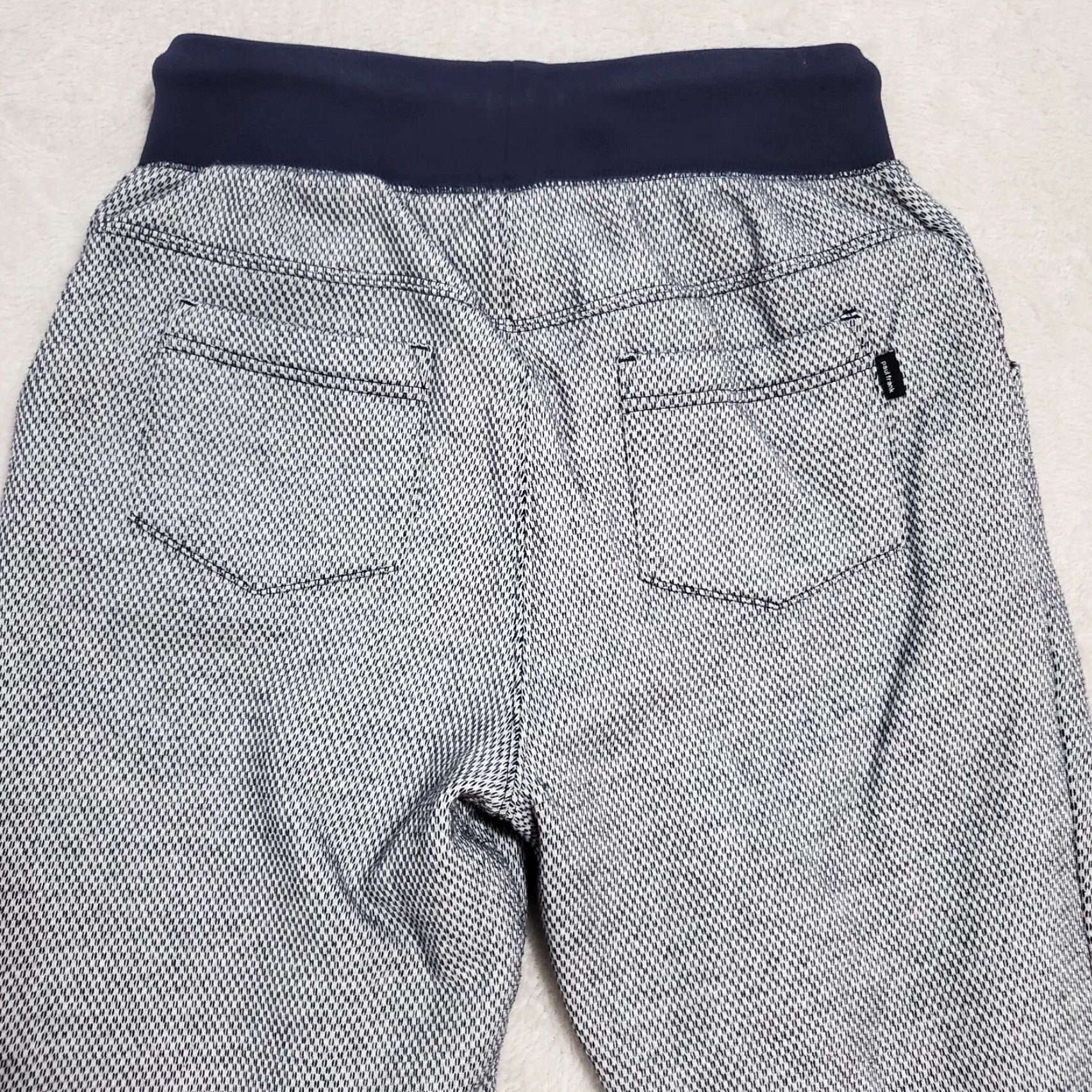 Paul Frank VINTAGE Paul Frank Julius Monkey Joggers Women M Blue White Textured Sweatpants Y2K Size 32" / US 10 / IT 46 - 6 Thumbnail