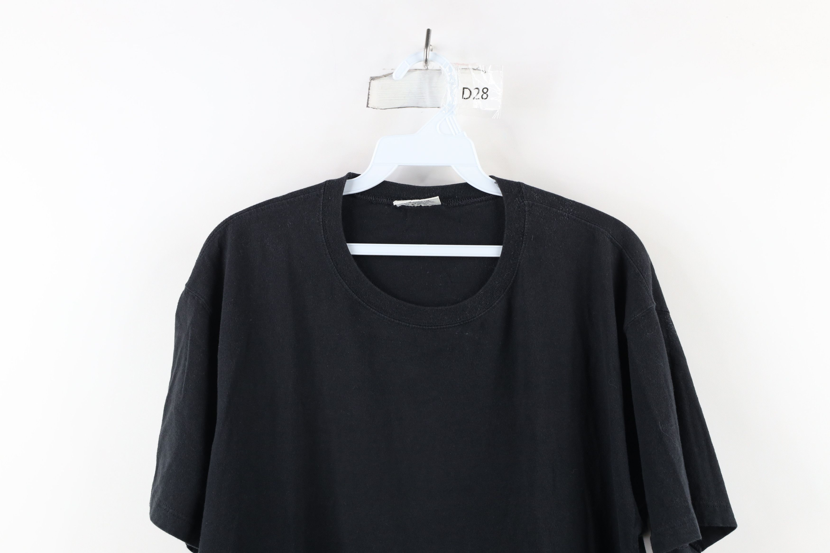 Calvin Klein × Vintage Vintage 90s Calvin Klein Blank Cotton T-Shirt Black Size US L / EU 52-54 / 3 - 2 Thumbnail
